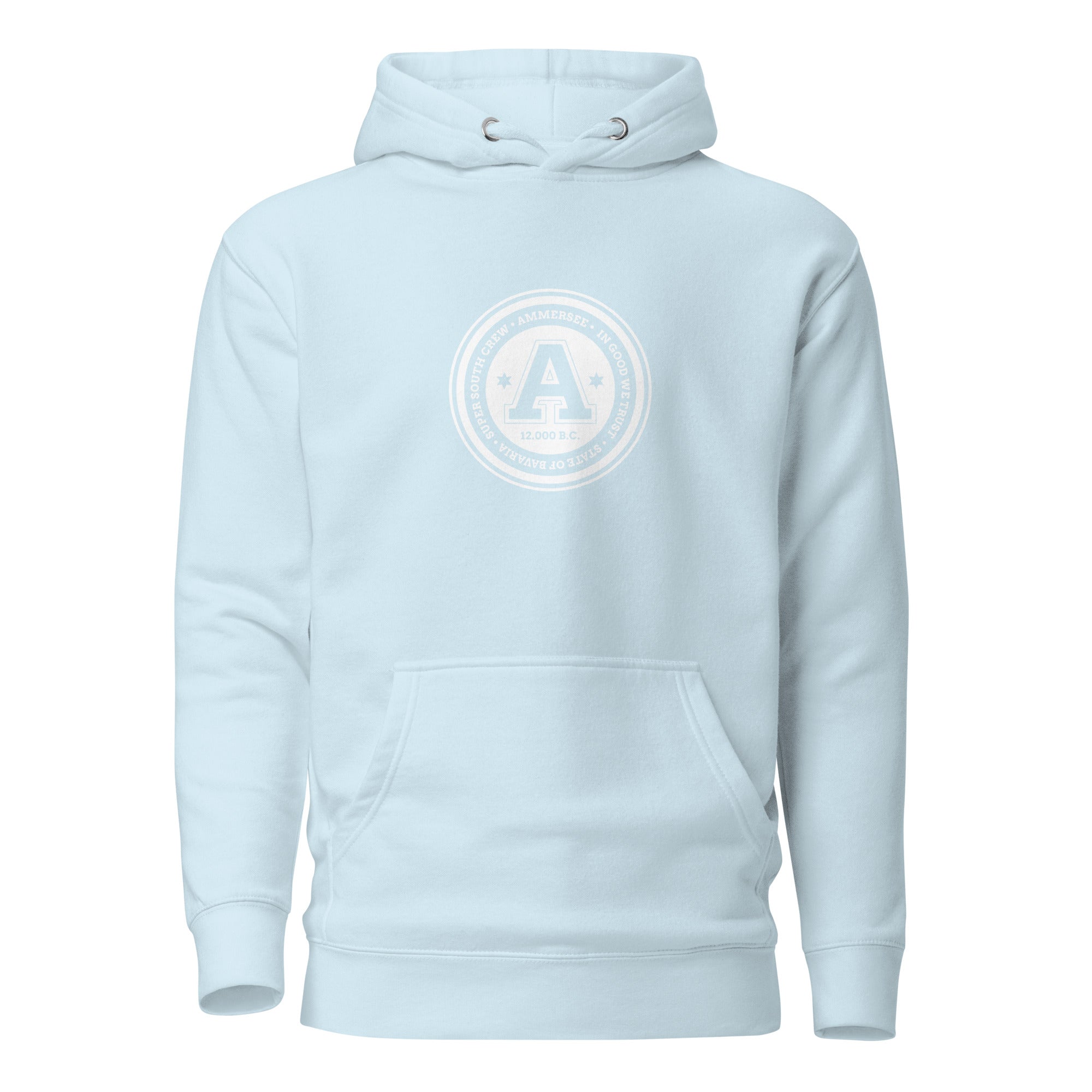 Der College Hoodie Unisex inspiriert vom Ammersee, Schondorf am Ammersee, Herrsching am Ammersee, Eching am Ammersee