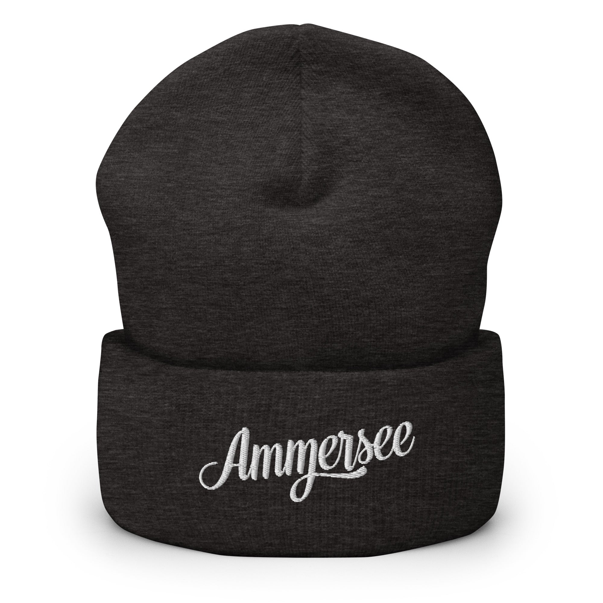Ammersee Mütze & Beanie Dunkelgrau, inspiriert von Breitbrunn am Ammersee, Inning am Ammersee, Buch am Ammersee, Fünfseenland