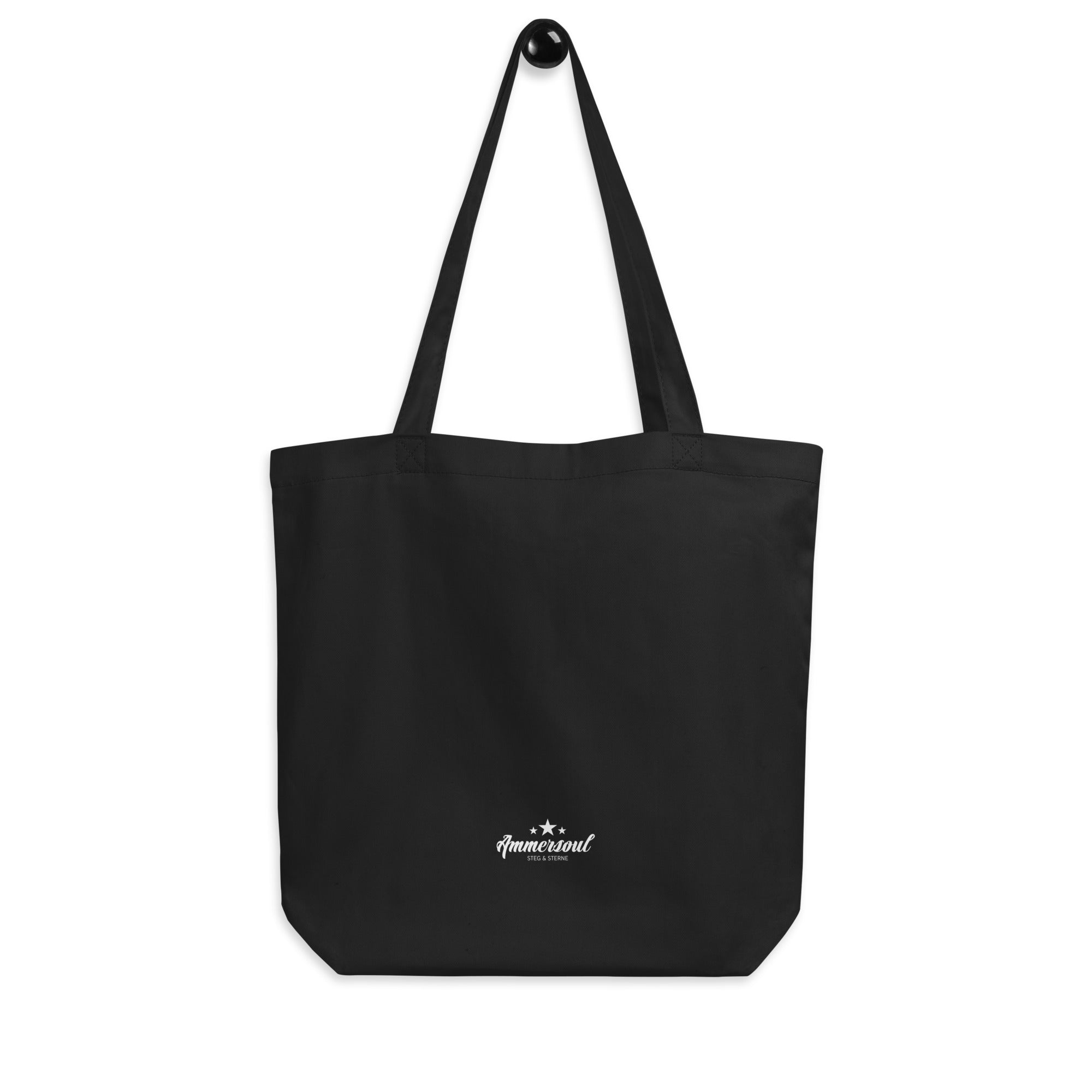 Lake Style Stoffbeutel & Shopper, schwarz, von Ammersoul – Bio Baumwoll-Tasche inspiriert von Ammersee & Starnberger See