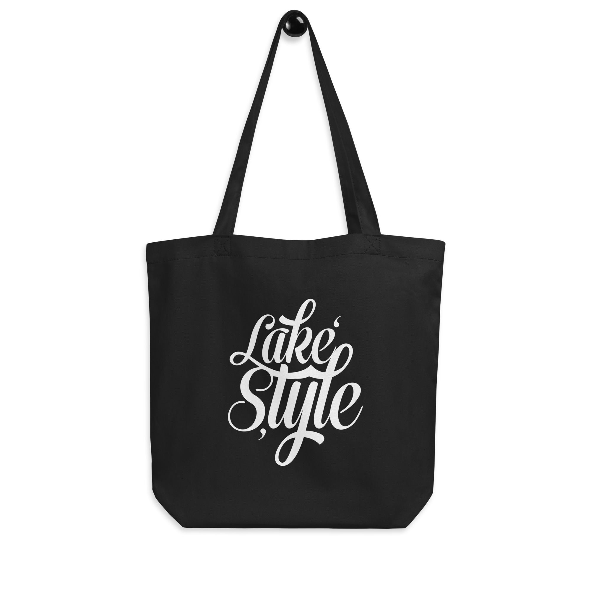 Lake Style Stoffbeutel & Shopper, schwarz, von Ammersoul – Bio Baumwolle Tasche für nachhaltigen Einkauf am See