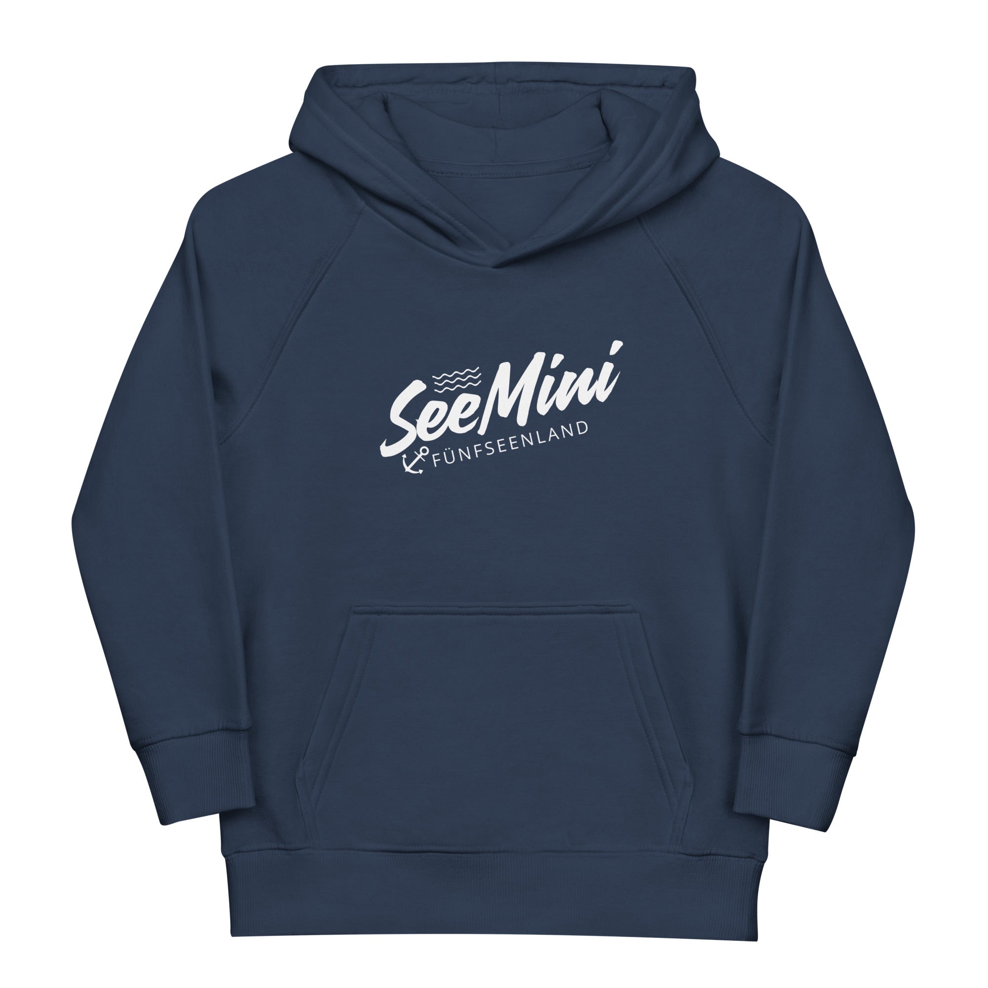 See Mini Kinder Hoodie Fünfseenland, Navy, Front, für Seekinder am Ammersee, Starnberger See, Wörthsee, Pilsensee, Weßling