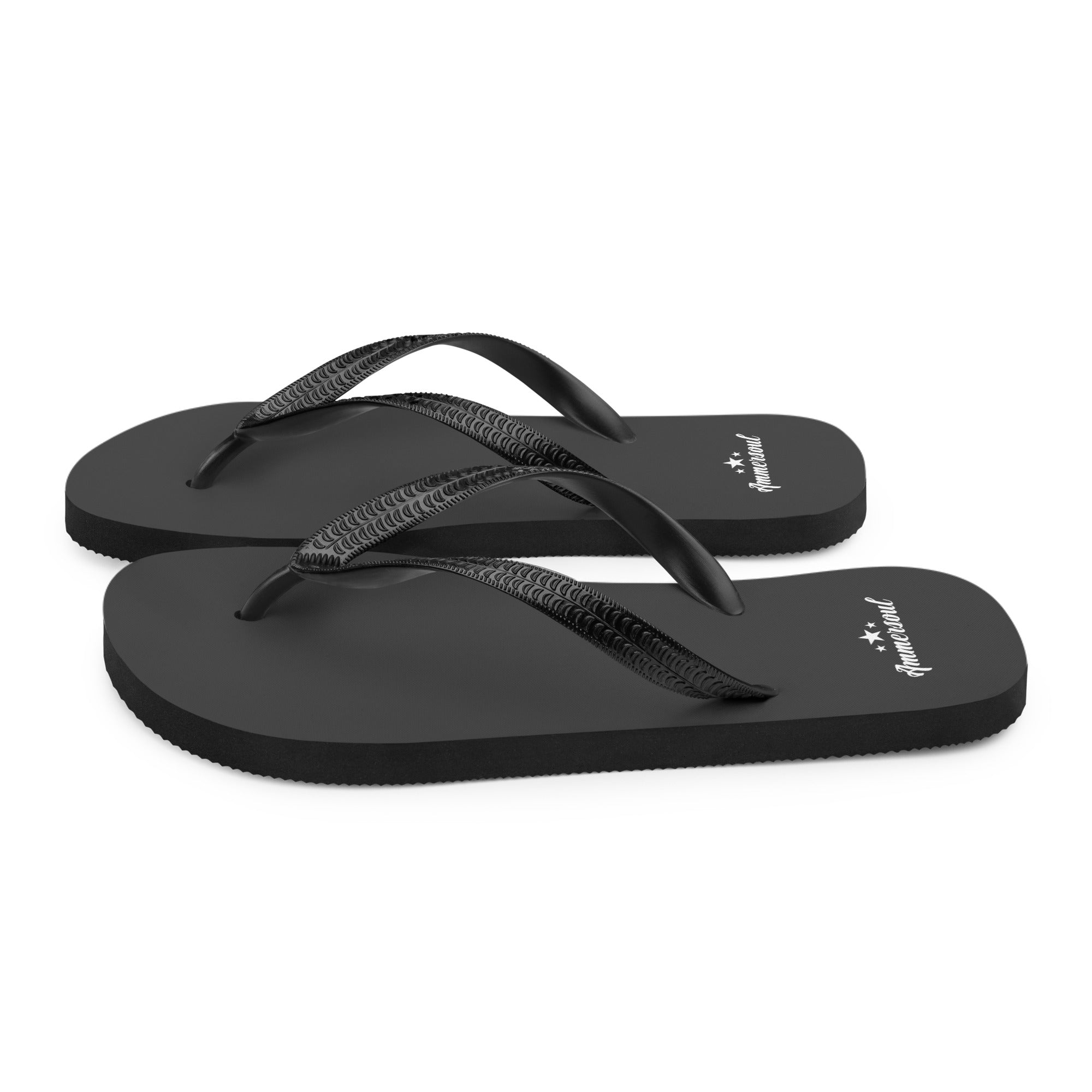 Ammersoul Flip-Flops, Schwarz, Footwear & Schuhe für den Sommer vom Ammersee, Starnberger See, Wörthsee, Pilsensee, Weßlinger