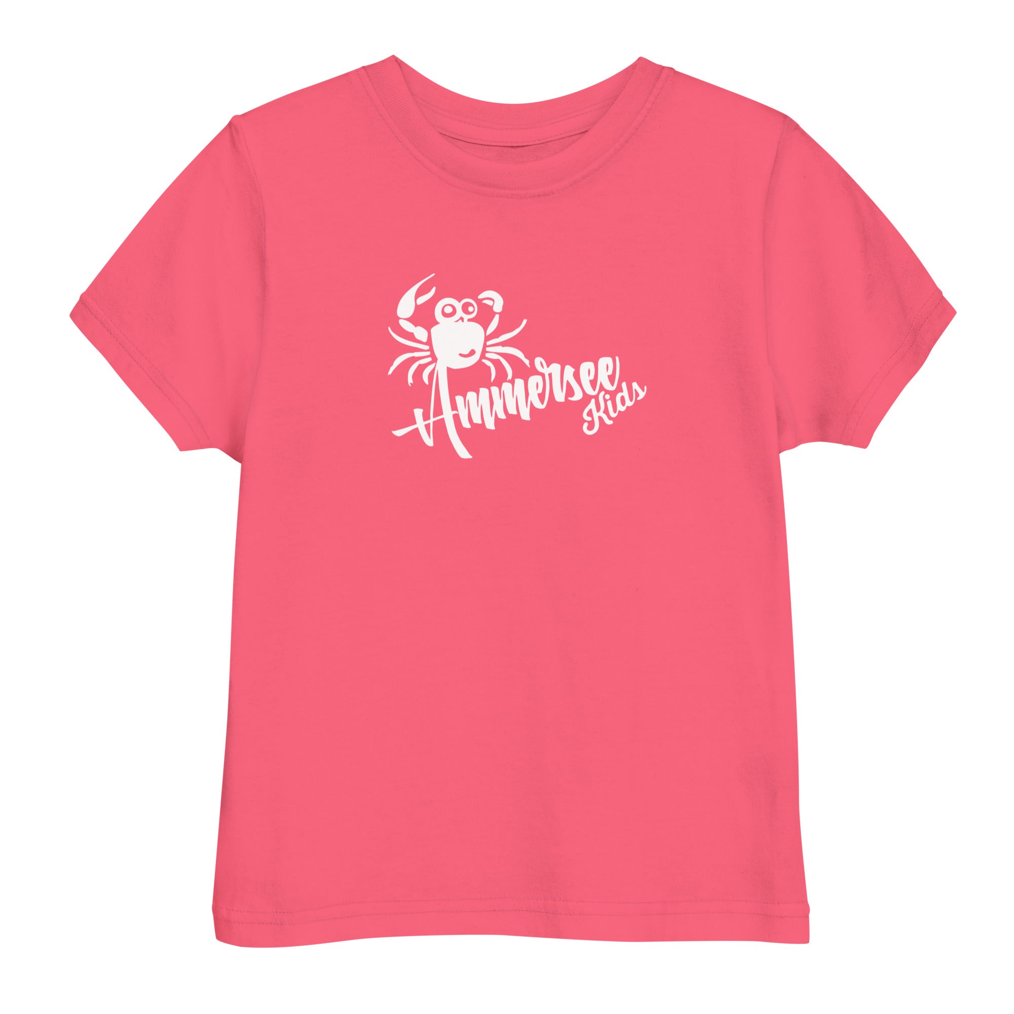 Ammersee Kinder T-Shirt Unisex – Krabbe | Pink | Fünfseenland Lifestyle, Streetwear & Kinder Freizeit in Bayern