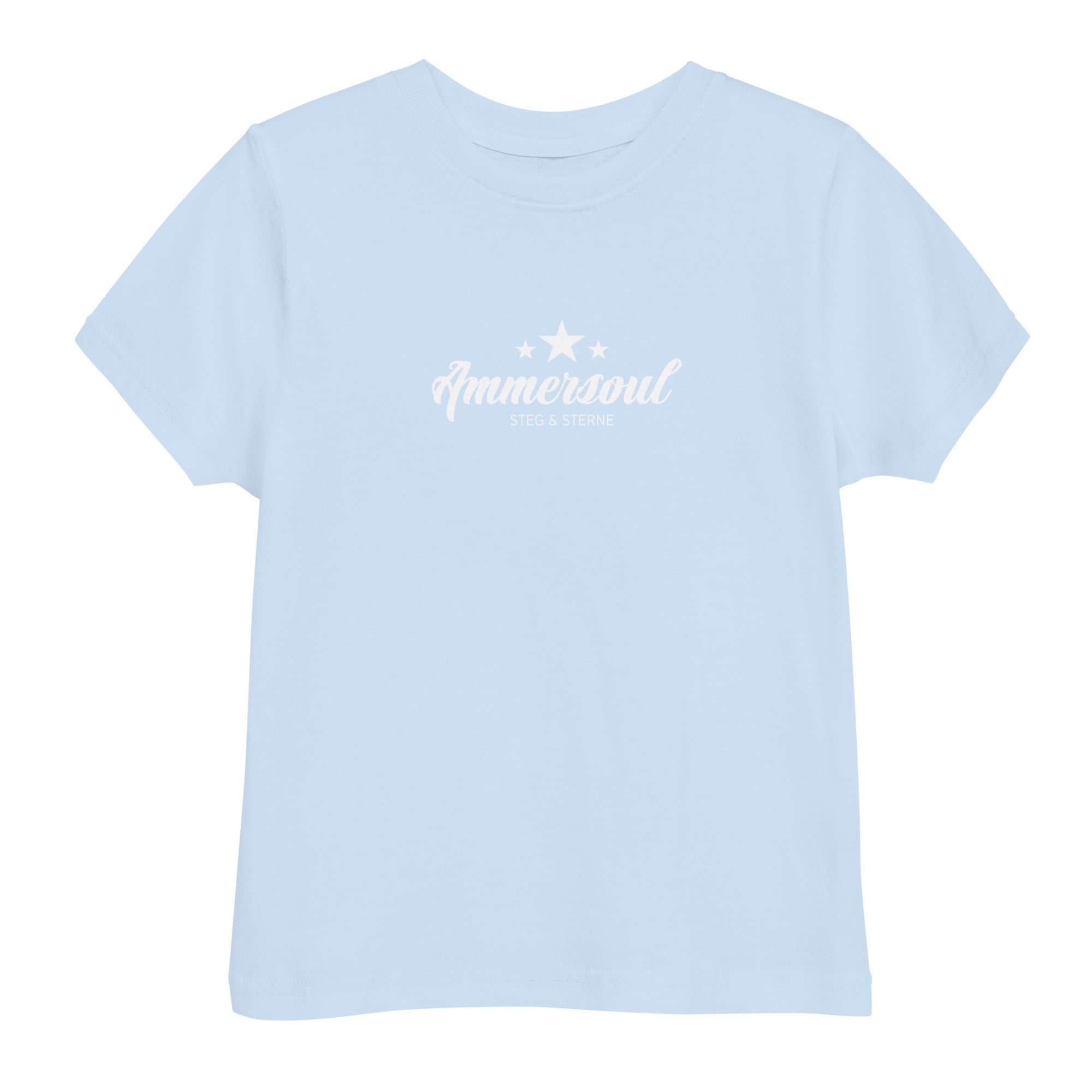 Ammersoul Kinder T-Shirt Hellblau – atmungsaktives Baumwollshirt für Freizeit