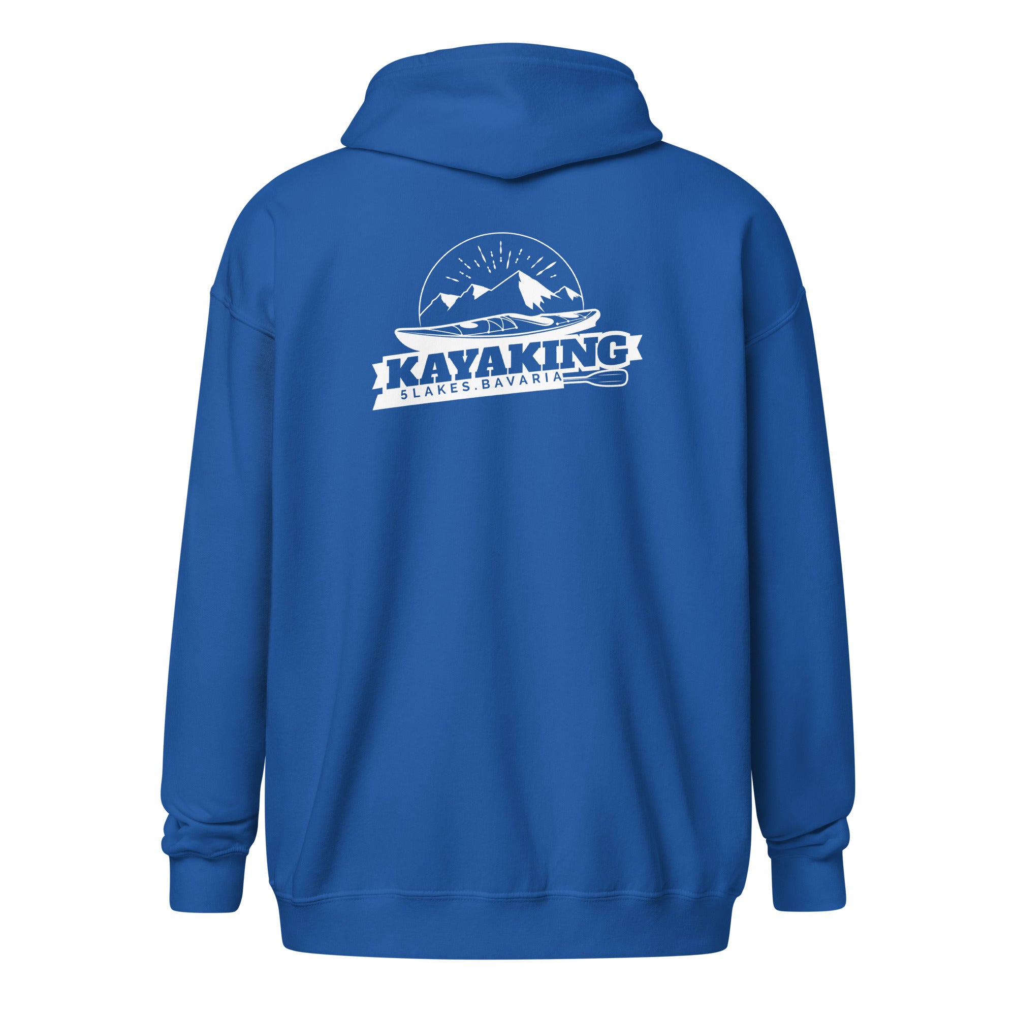 Kayak Zipper Unisex – Kayaking am Morgen inspiriert vom Kayaking am Ammersee, Kayak am Starnberger See, Wörthsee, Pilsensee