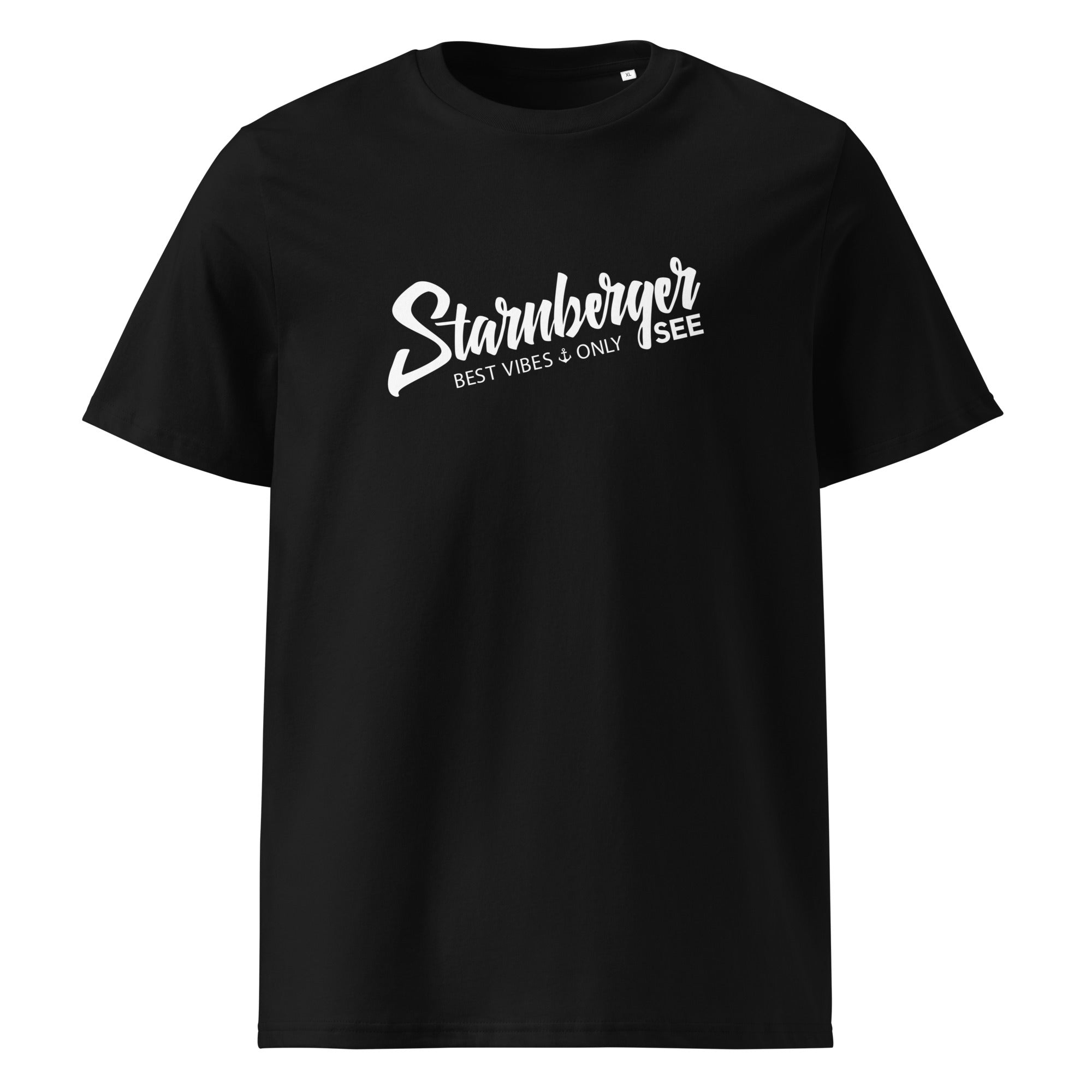 Starnberger See T-Shirt Unisex Schwarz – dunkelblaues See Shirt inspiriert von Starnberg & Rieden im Stadtgebiet Starnberg