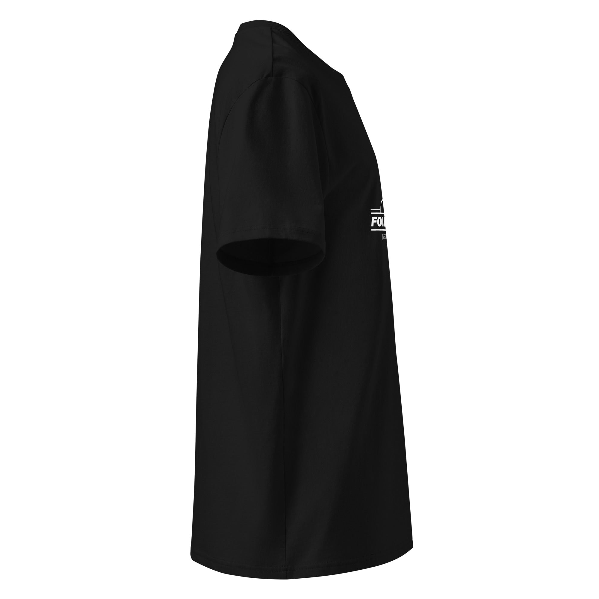 Wingfoilen T-Shirt Unisex –  schwarz, inspiriert vom Foilen & Windfoilen am Wörthsee & Starnberger See im Fünfseenland