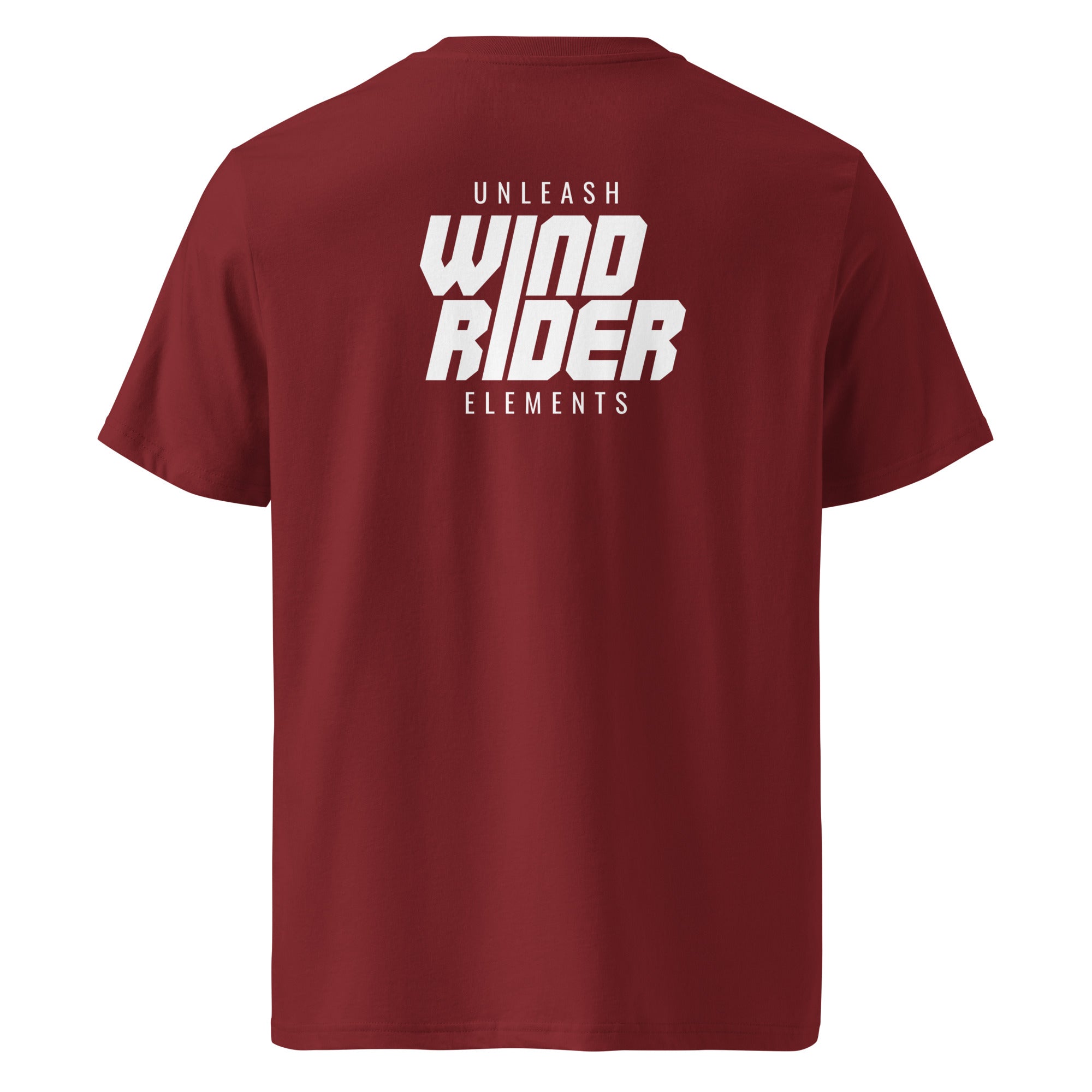 Windsurfen & Windrider T-Shirt Unisex, Rot – Frontansicht inspiriert vom Ammersee & Starnberger See, Lifestyle für Surfer