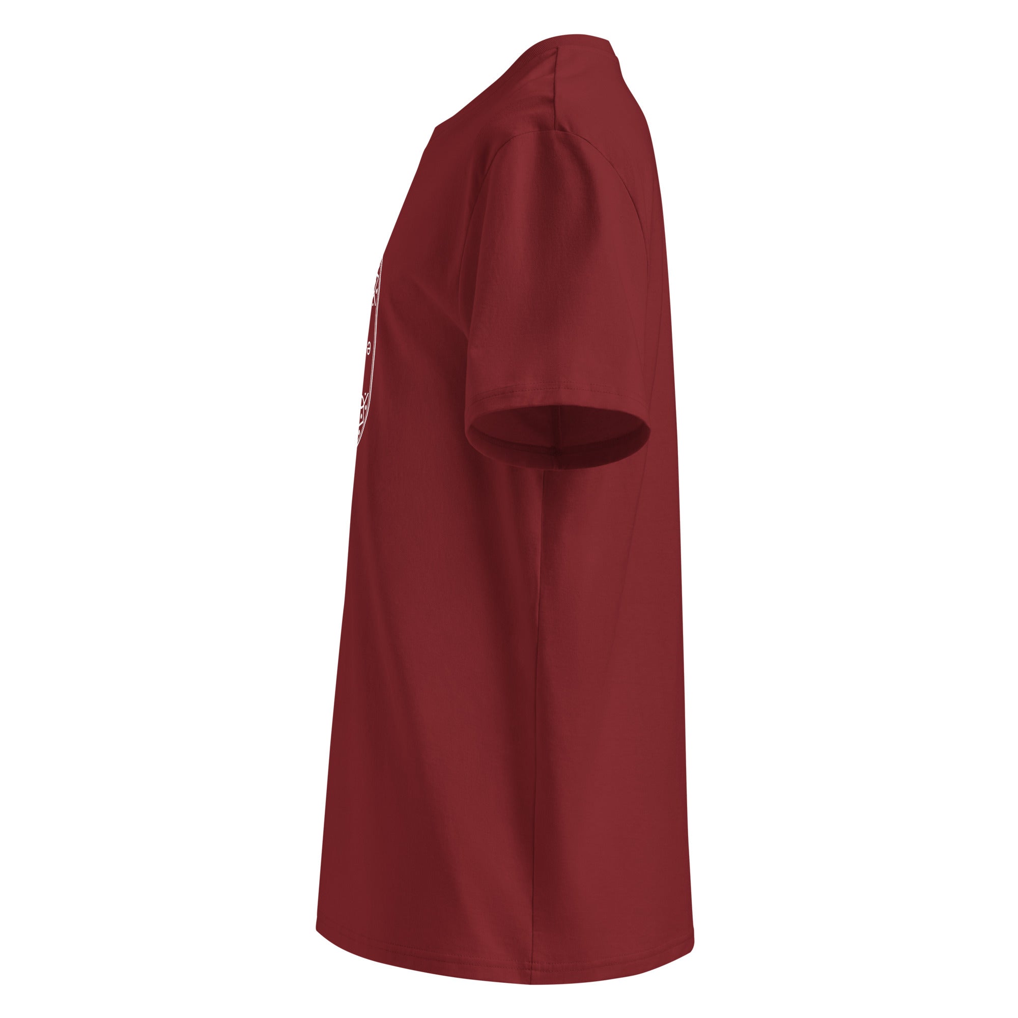 Euphoria Yoga Unisex T-Shirt Rot – Rückansicht Ammersoul Mode für Achtsamkeit & Meditation inspiriert vom Starnberger See