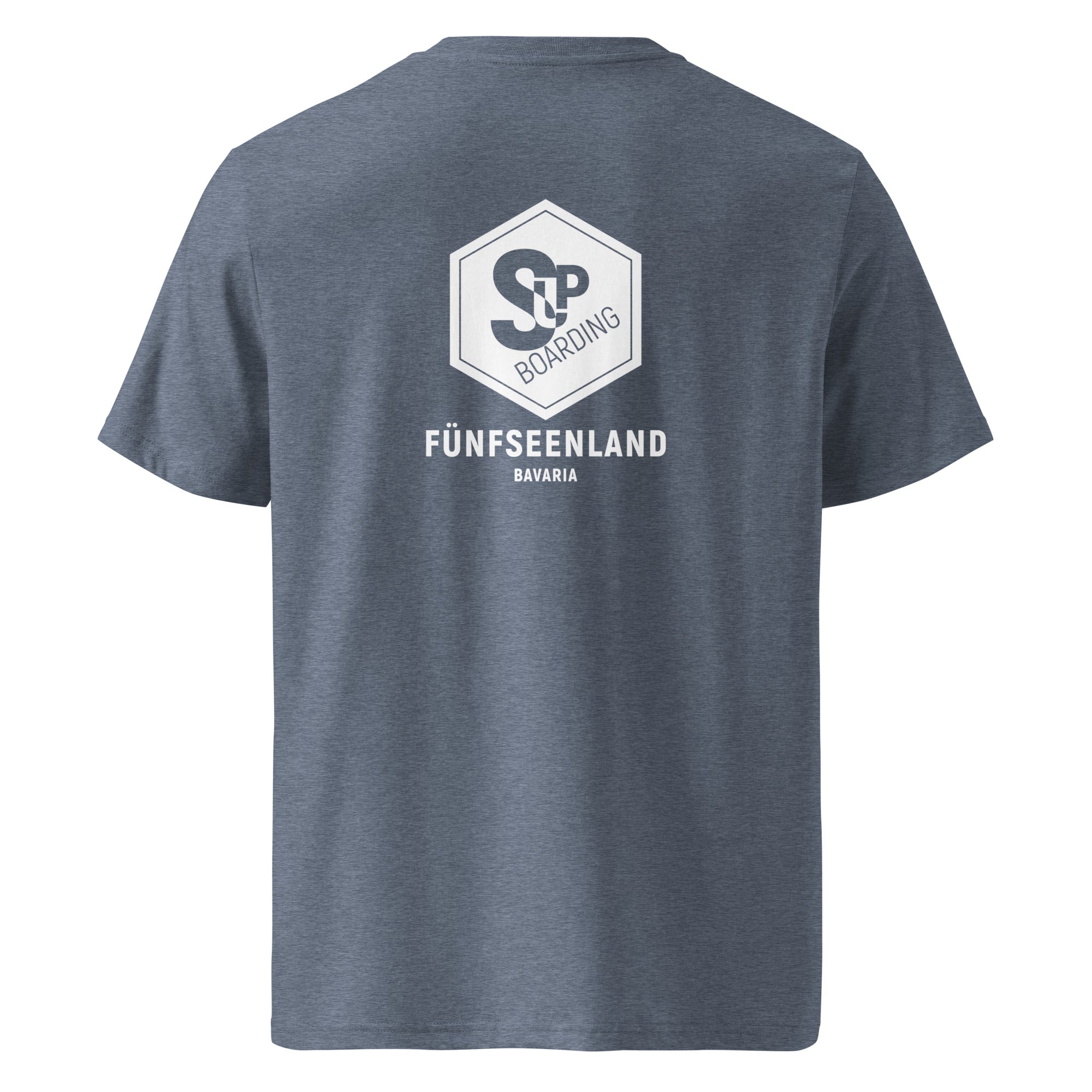 SUP Boarden T-Shirt Fünfseenland inspiriert vom Stand-Up-Paddlen am Ammersee, Starnberger See, Wörthsee, Pilsensee, Weßling