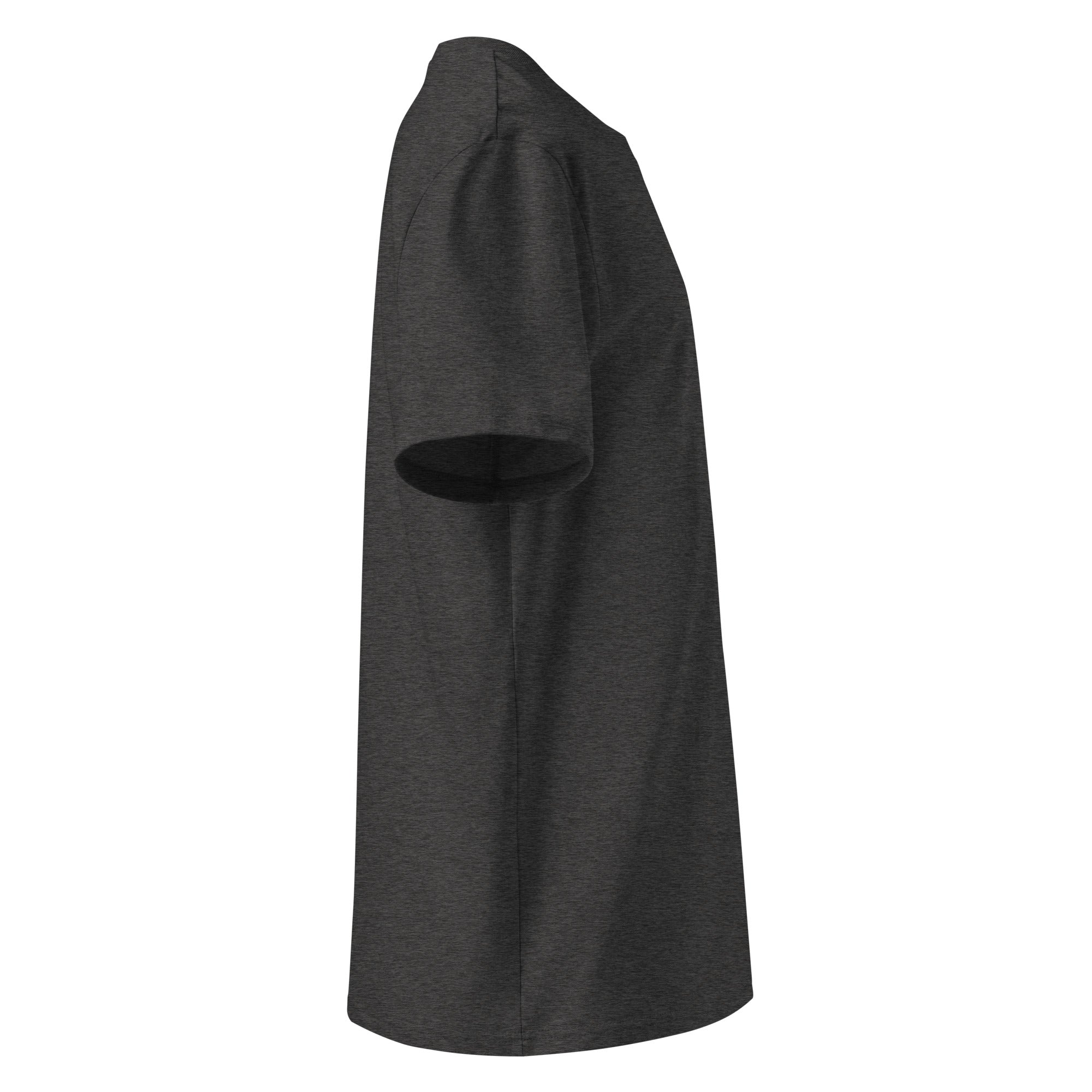 Fußball T-Shirt Anthrazit Seitenansicht rechts – sportlicher Look inspiriert von Landsberg am Lech & Fünfseenland