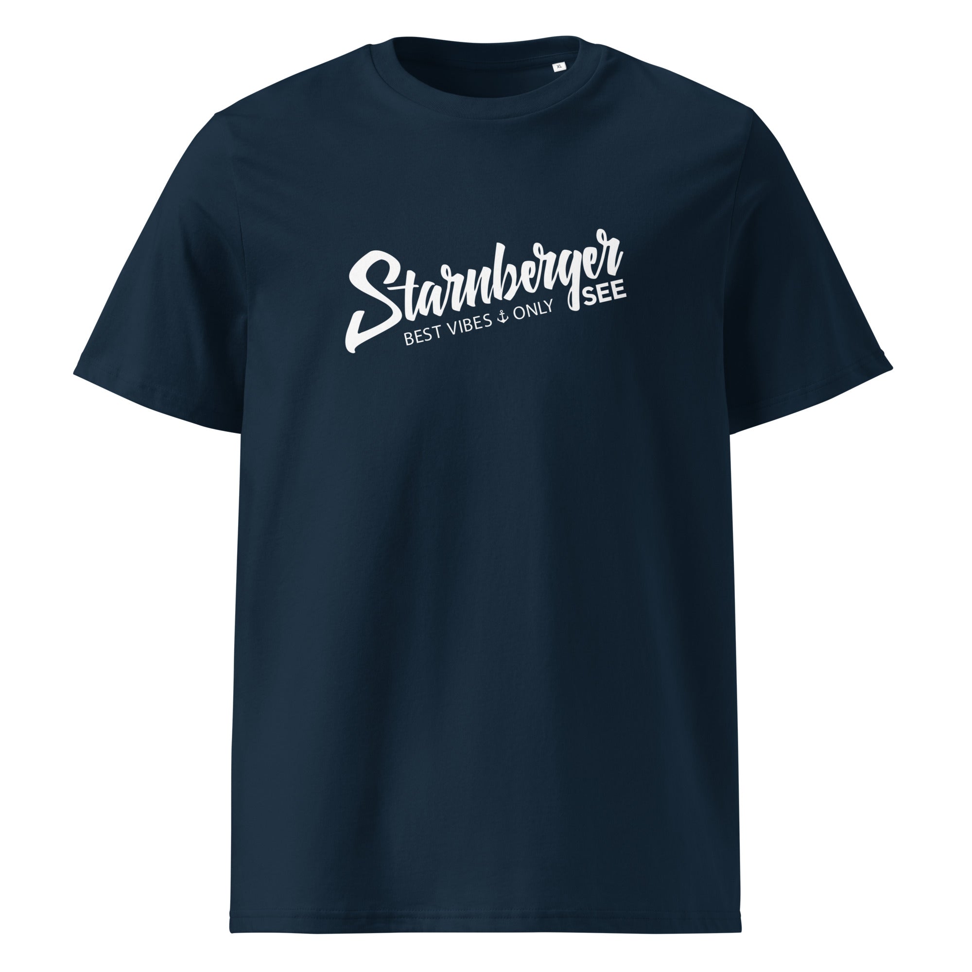 Starnberger See T-Shirt Unisex Navy, nachhaltiges dunkelblaues See Shirt inspiriert vom Starnberger See & Possenhofen, Bayern