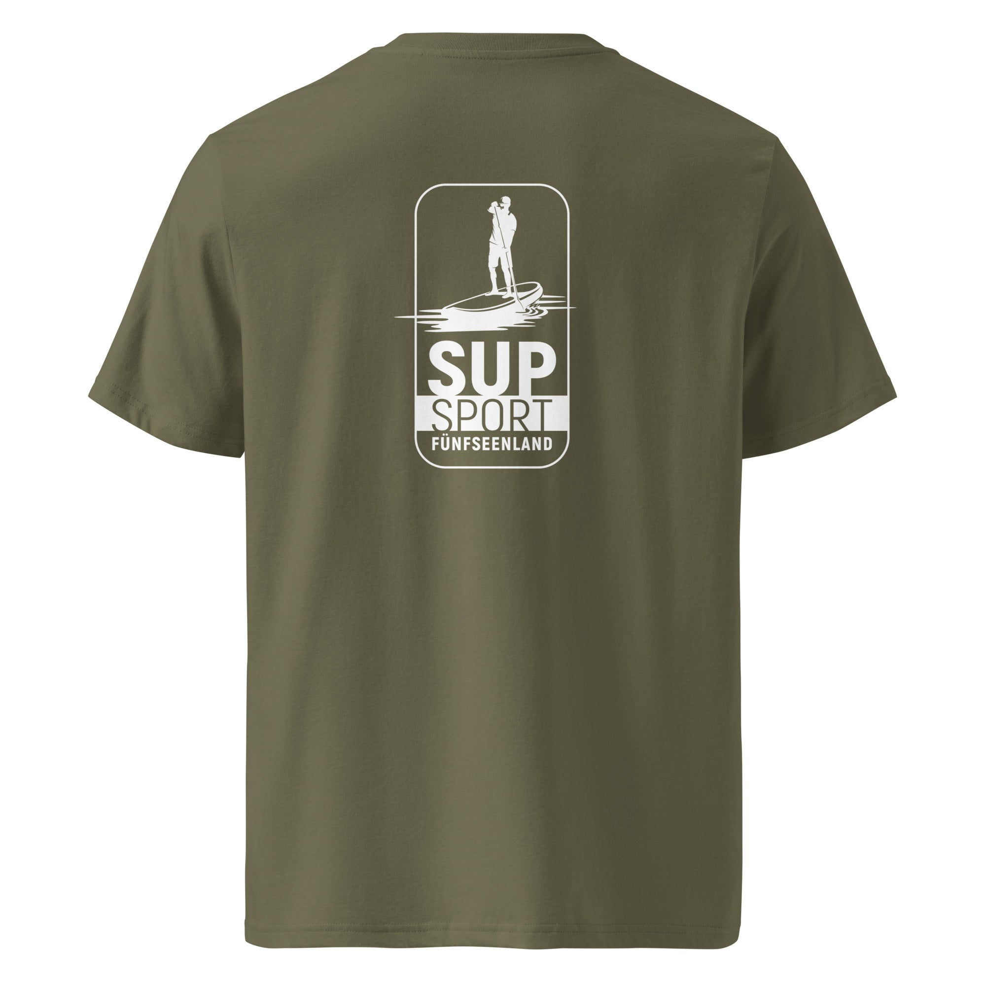 SUP Fünfseenland T-Shirt Unisex, inspiriert vom Stand-Up-Paddling am Ammersee, Starnberger See, Wörthsee, Pilsensee, Weßling