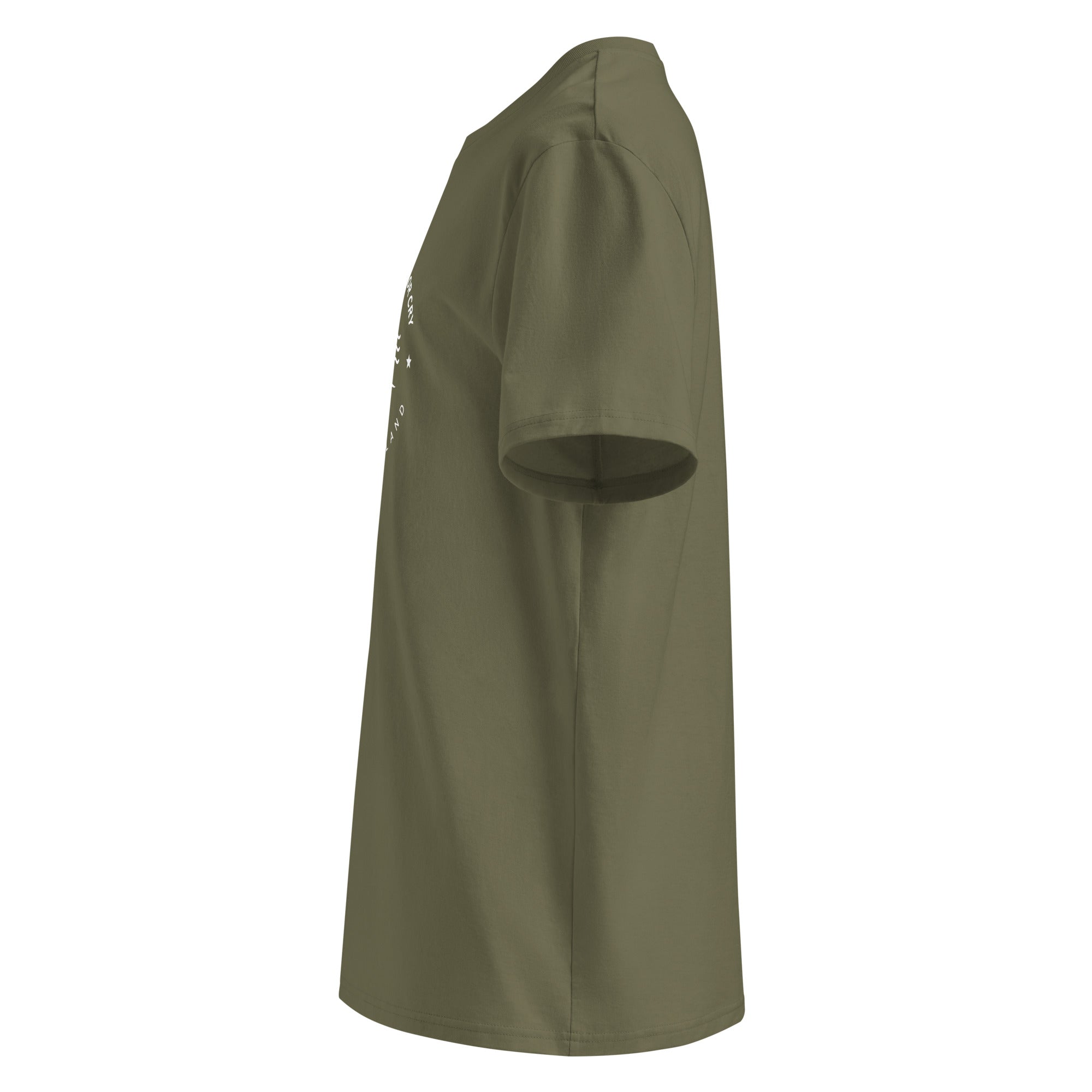 Unisex Foilsurfen T-Shirt, Olive grün, Seite,