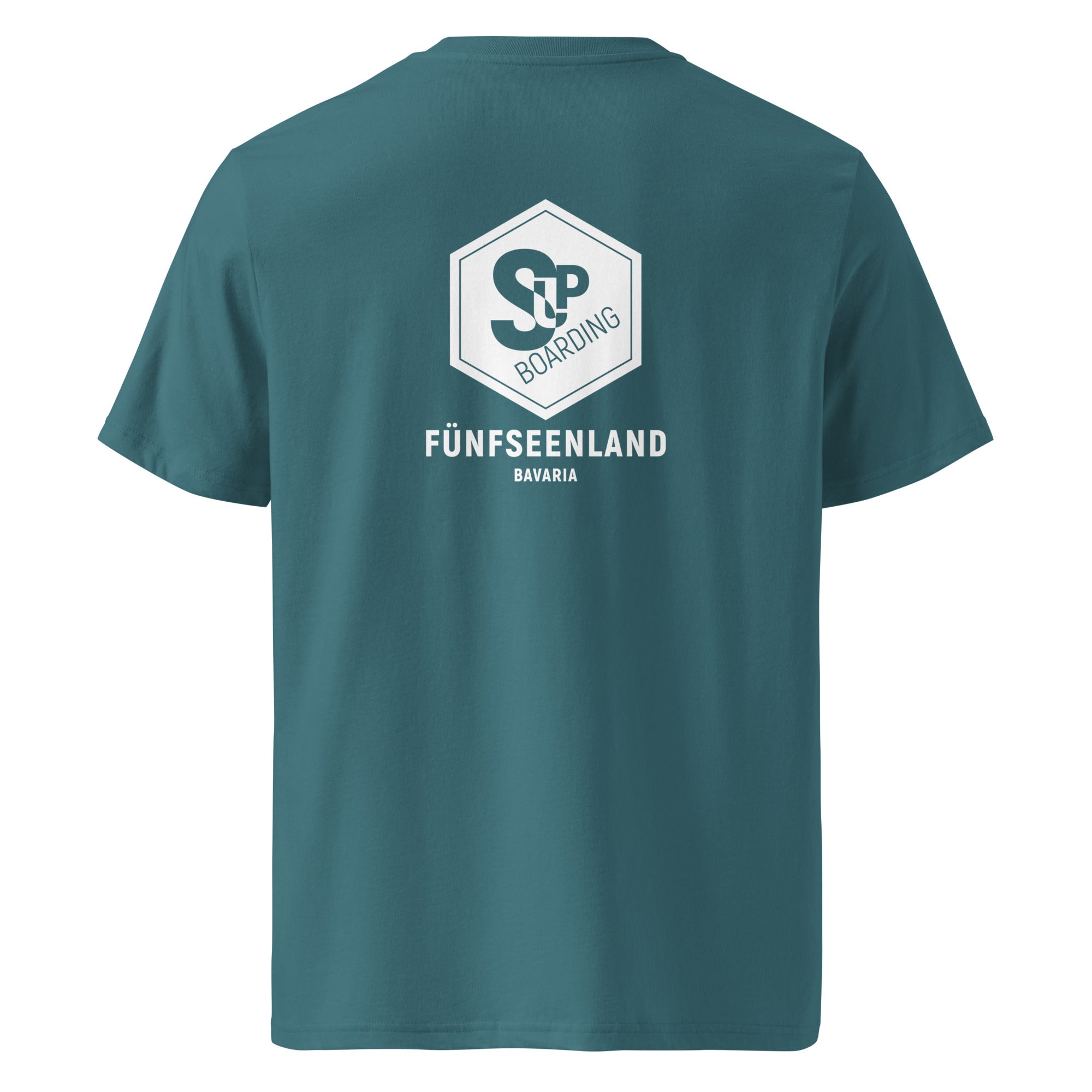SUP Boarden T-Shirt Fünfseenland inspiriert vom Stand-Up-Paddlen am Ammersee, Starnberger See, Wörthsee, Pilsensee, Weßling