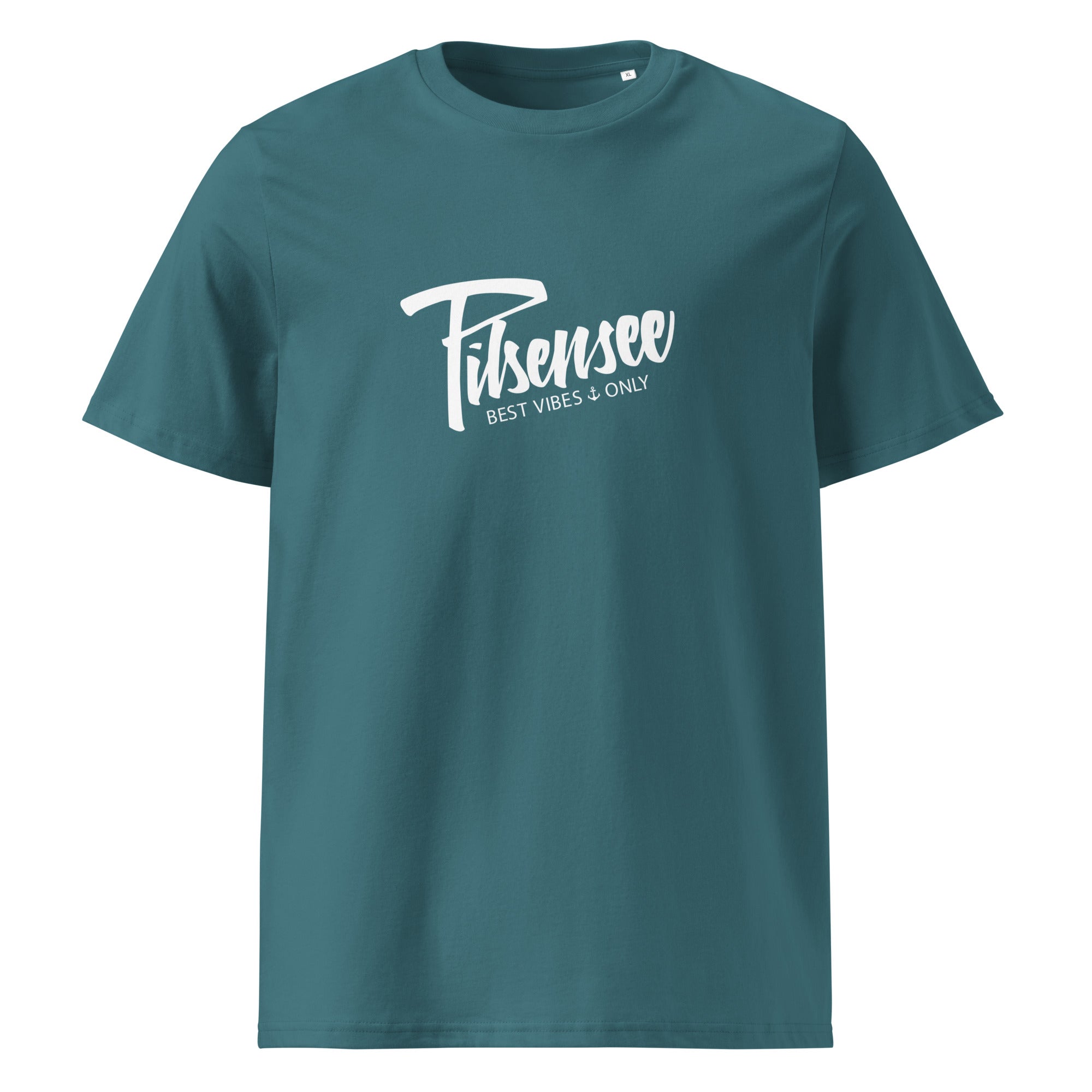 Pilsensee T-Shirt Unisex – Best Vibes Only, inspiriert vom Lebensgefühl am Pilsensee im Fünfseenland.