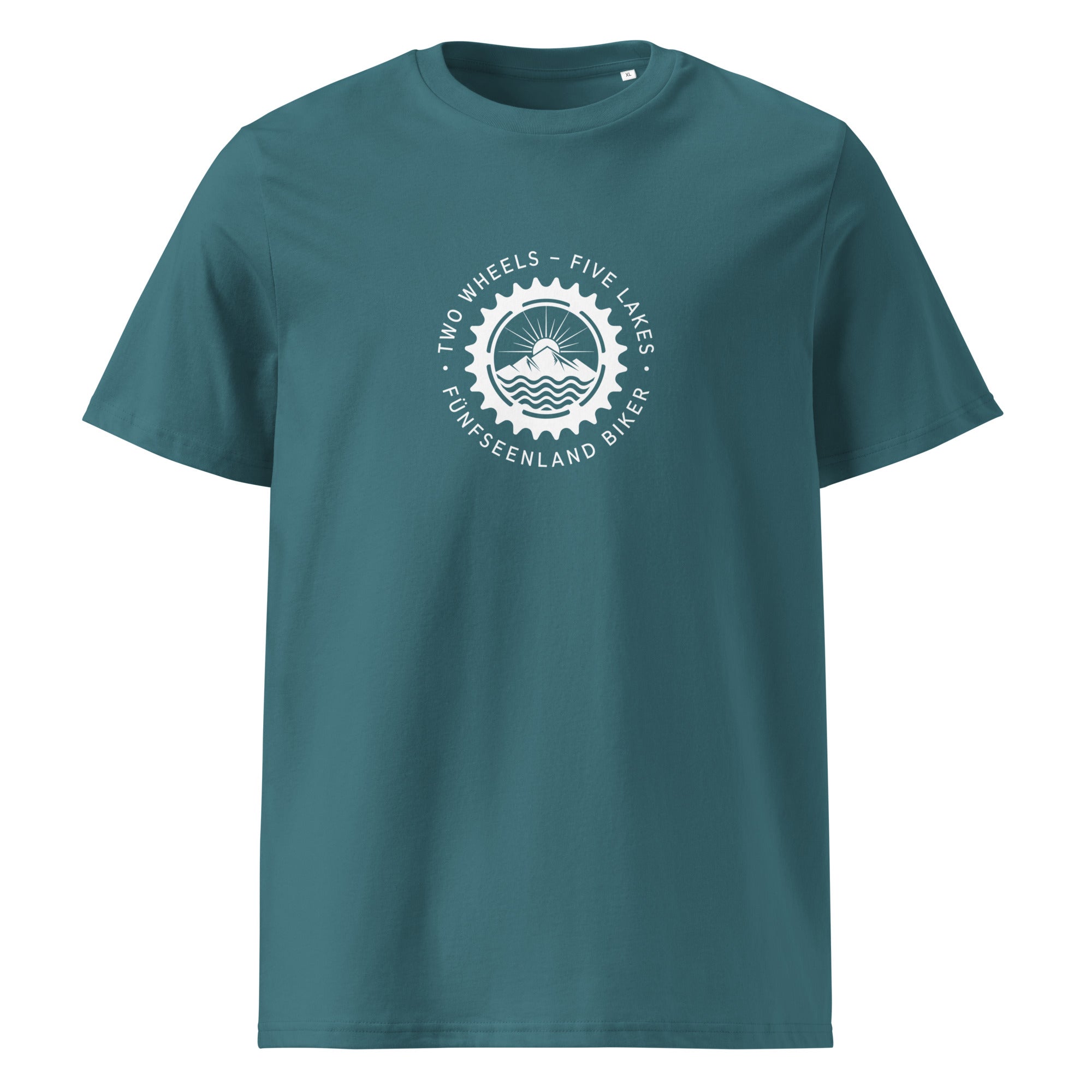Mountainbike T-Shirt Unisex, inspiriert von Bike & E-Bike Touren am Ammersee, Starnberger See, Wörthsee, Pilsensee, Weßling