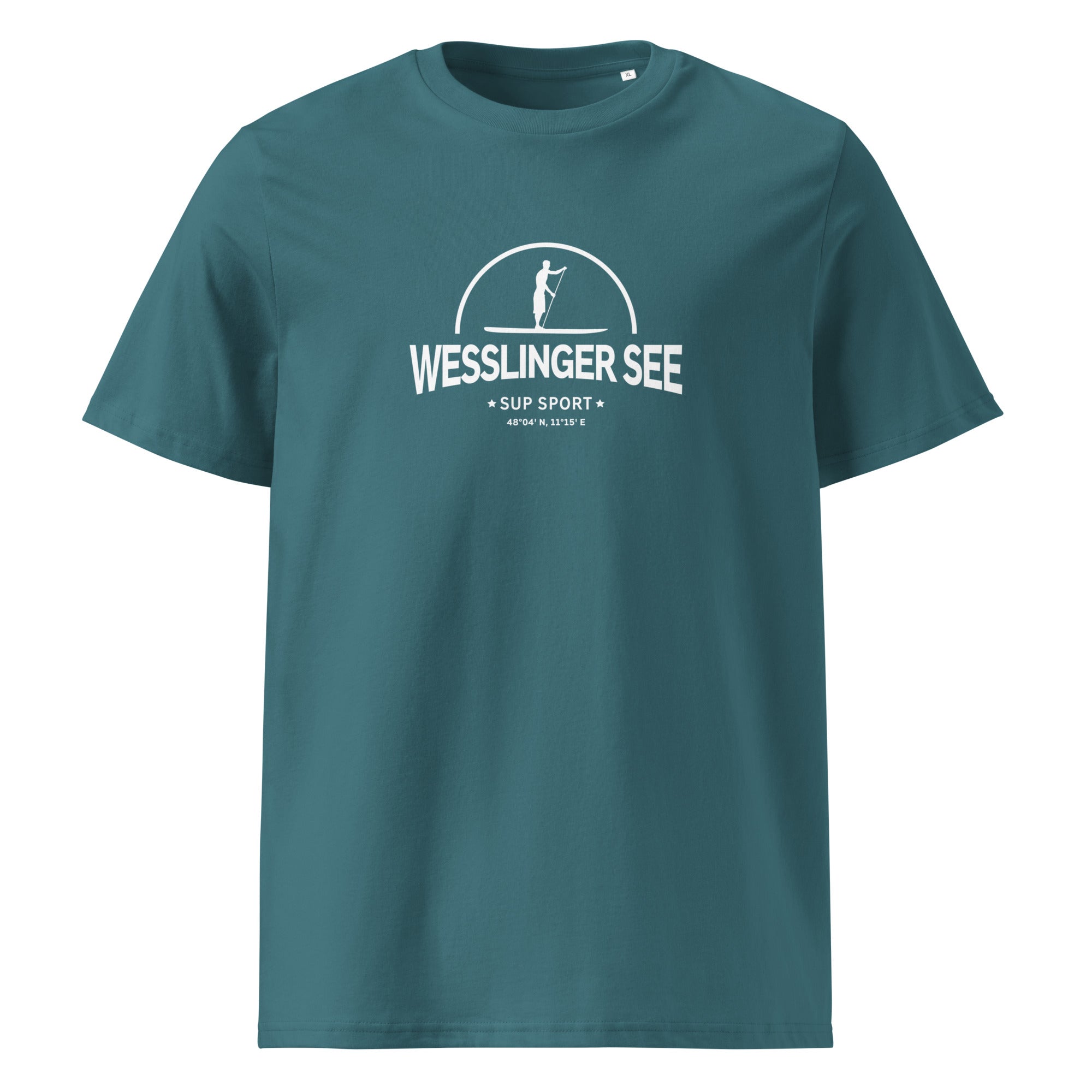 SUP Weßlinger See T-Shirt Herren, inspiriert vom SUP Boarden, SUP Surfen & Stand-Up-Paddling am Weßlinger See im Fünfseenland