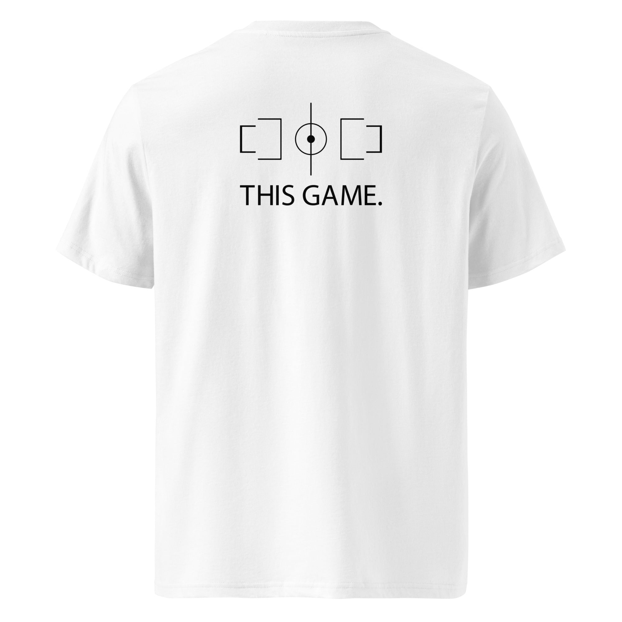 Fußball T-Shirt Unisex Weiß Front – cleanes Design inspiriert vom Ammersee & Lifestyle München