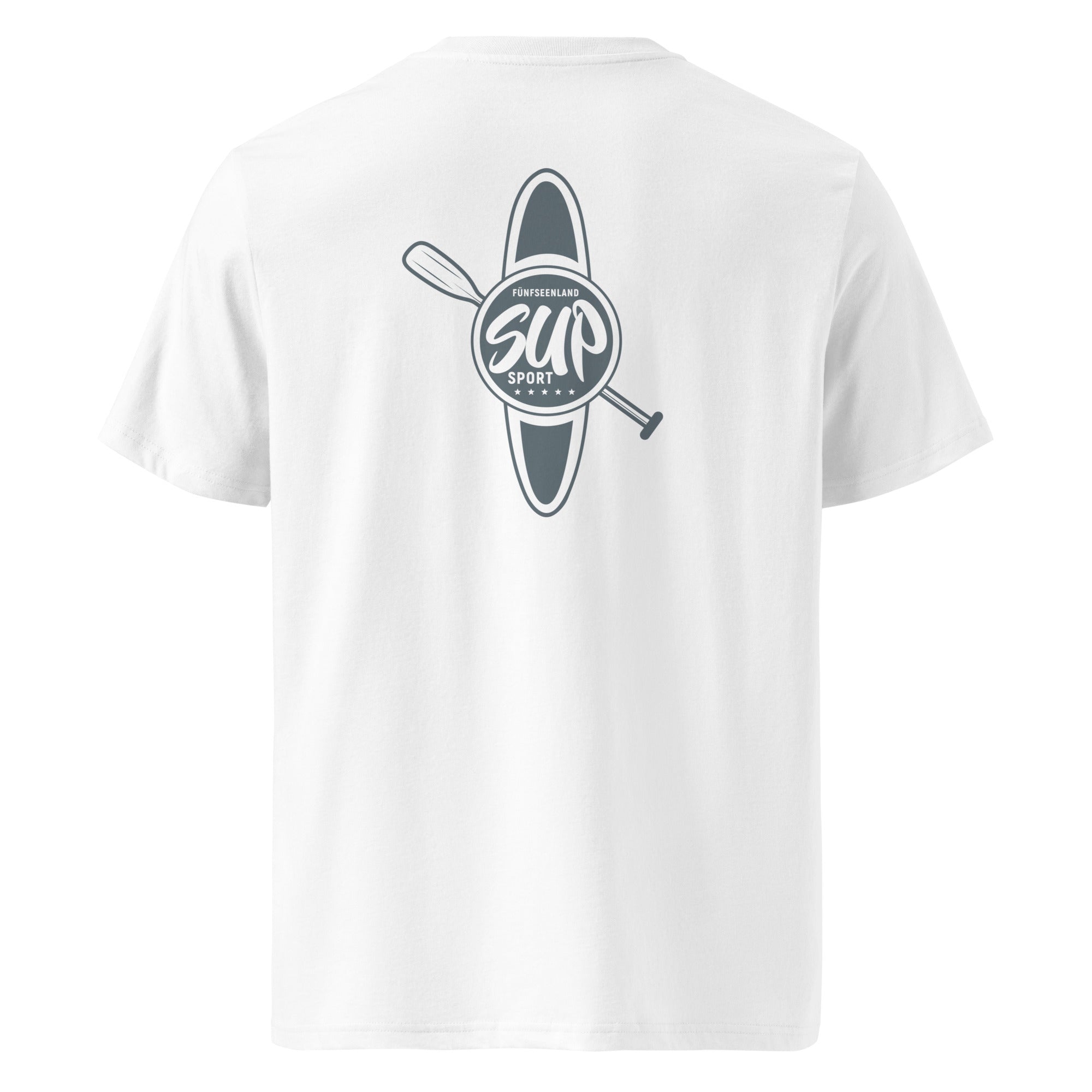 SUP T-Shirt Unisex – SUP Sport, inspiriert vom Stand-Up_Paddling am Ammersee, Starnberger See, Wörthsee, Pilsensee, Weßling