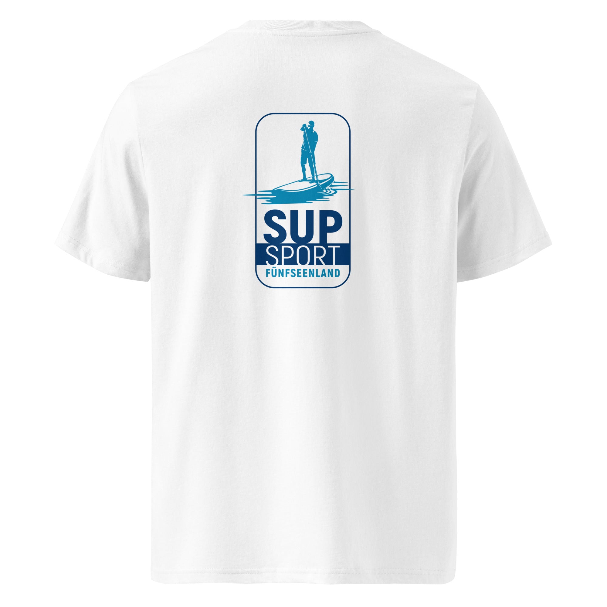 SUP Fünfseenland T-Shirt, Stand-Up-Paddling inspiriert vom SUPen am Ammersee, Starnberger See, Wörthsee, Pilsensee, Weßlinger