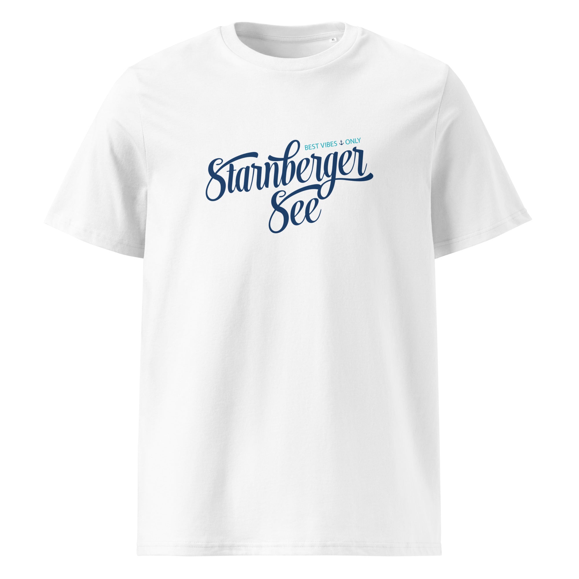Starnberger See T-Shirt Unisex – Starnberger See, Weiß, nachhaltige Mode aus Starnberg & Feldafing am Nordufer des Sees