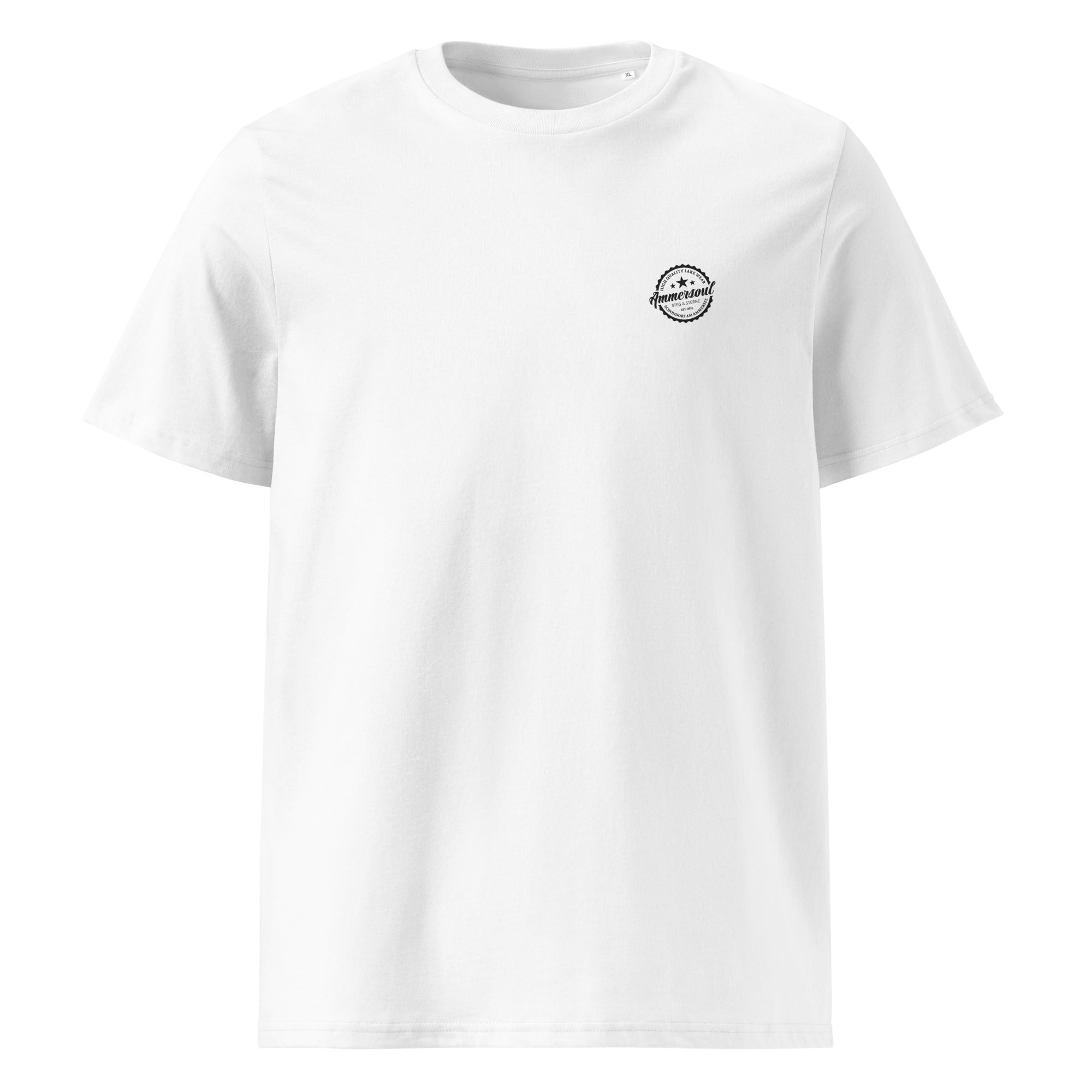 Ammersoul T-Shirt Unisex Weiß Klassiker Vorderseite – Streetwear inspiriert vom Ammersee, Fünfseenland, Bayern