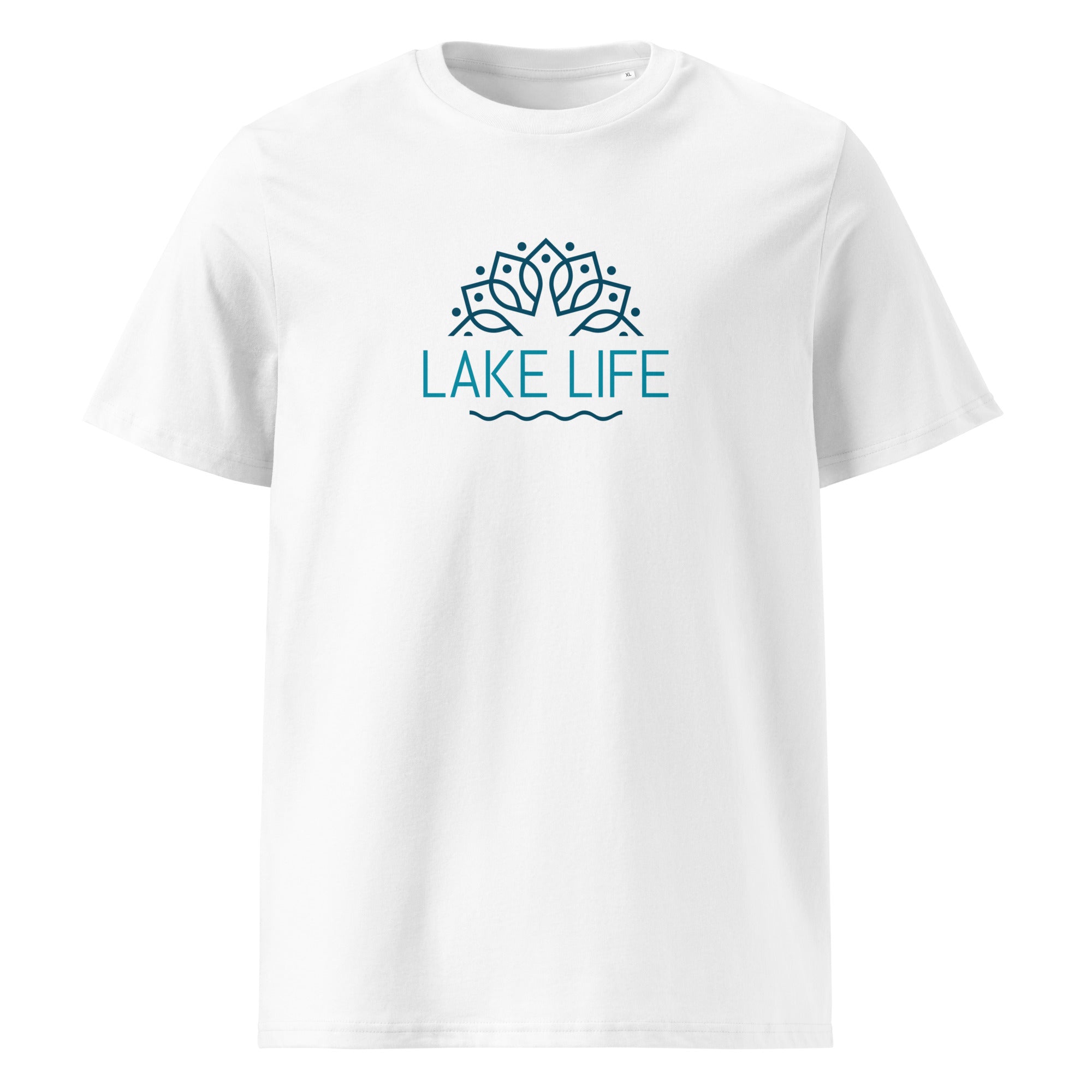 Lake Life T-Shirt Unisex Weiss – bequem & stylisch. Inspiriert vom Ammersee, Starnberger See, Pilsensee, Wörthsee & Wessling
