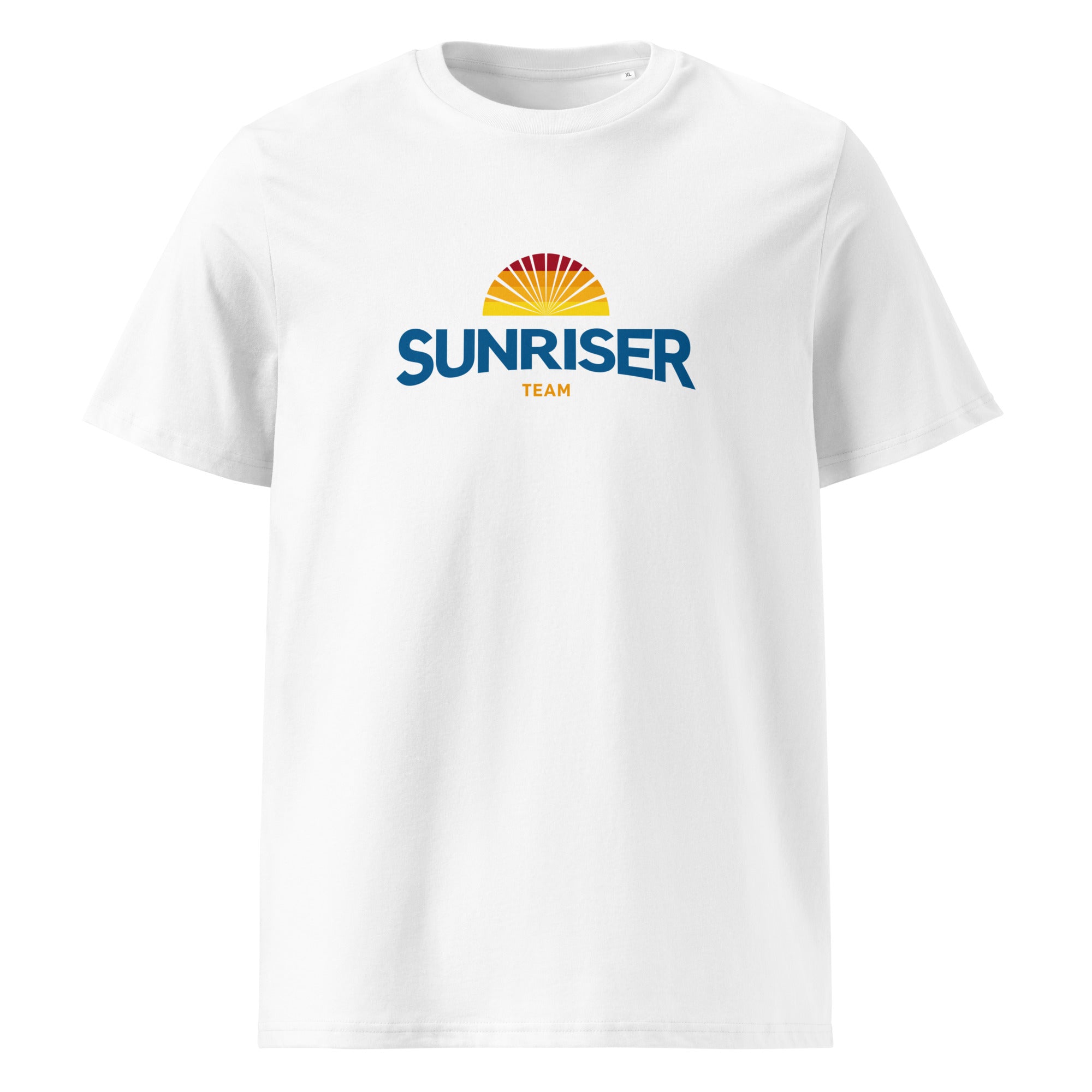Sunriser T-Shirt Unisex – Team Sonnenaufgang, Inspiriert vom Ammersee, Starnberger See, Wörthsee, Pilsensee & Weßlinger See