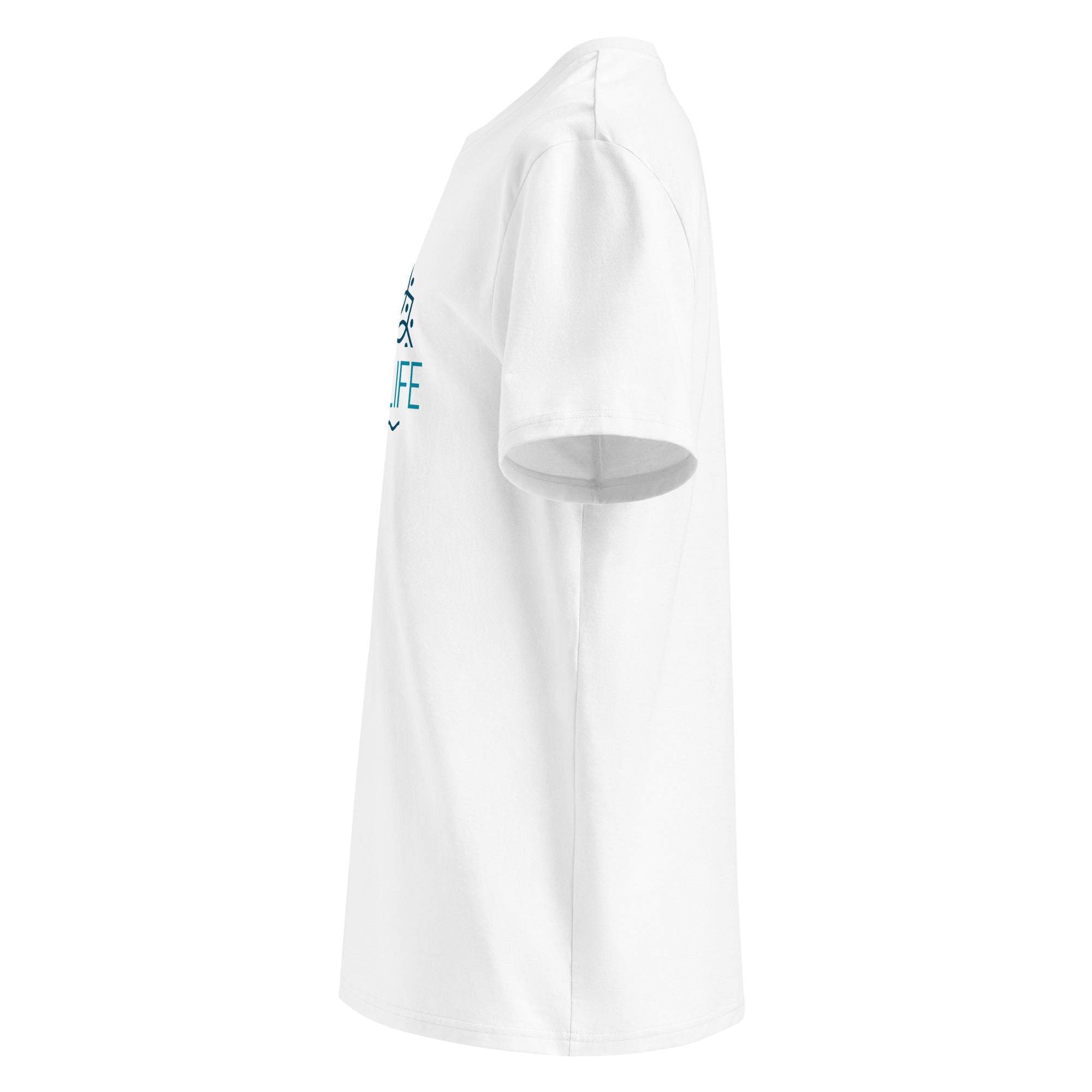 Lake Life T-Shirt Unisex Weiss – bequem & stylisch. Inspiriert vom Ammersee, Starnberger See, Pilsensee, Wörthsee & Wessling