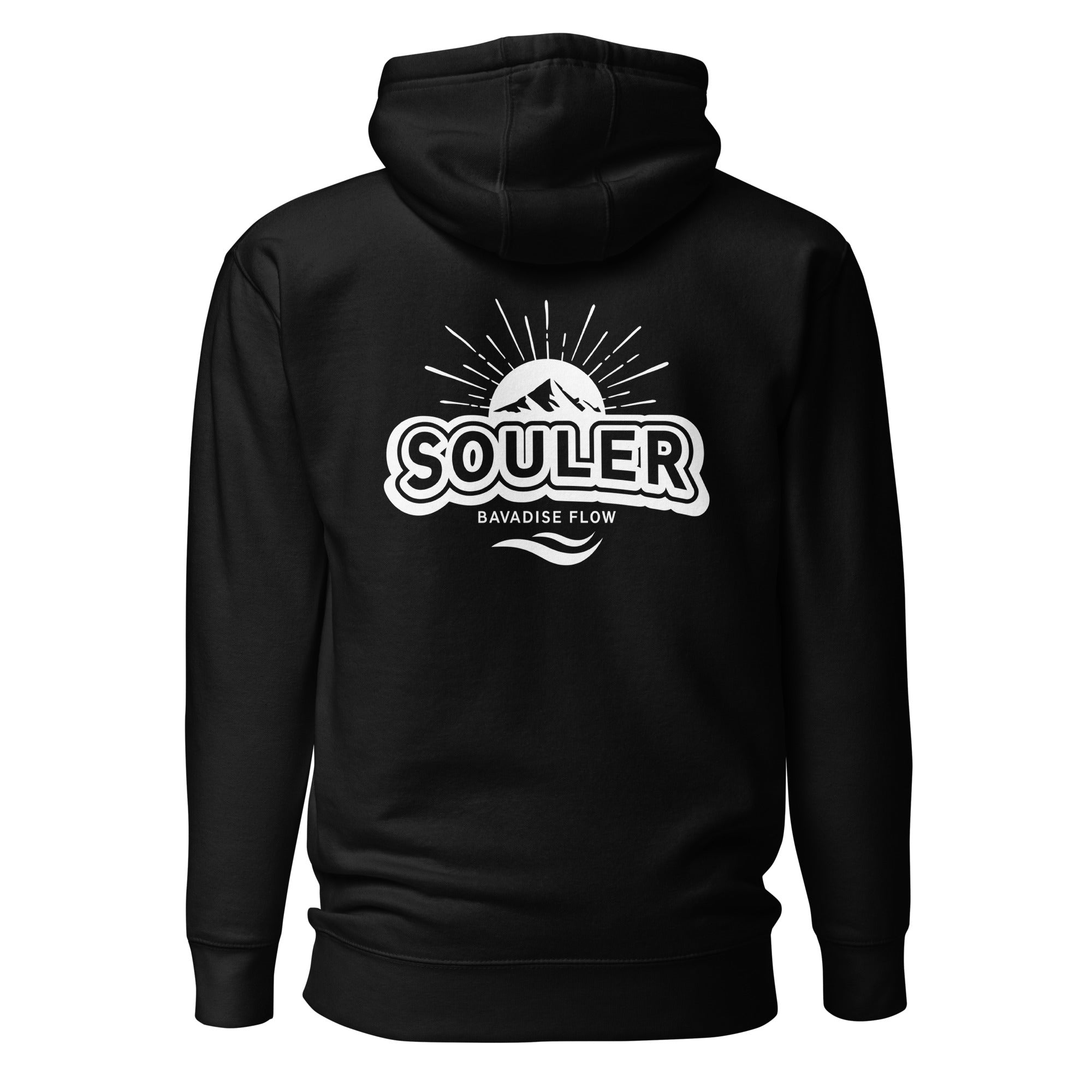 Souler Hoodie Unisex Schwarz – nachhaltige Mode inspiriert vom Wörthsee & Weßlinger See im Fünfseenland
