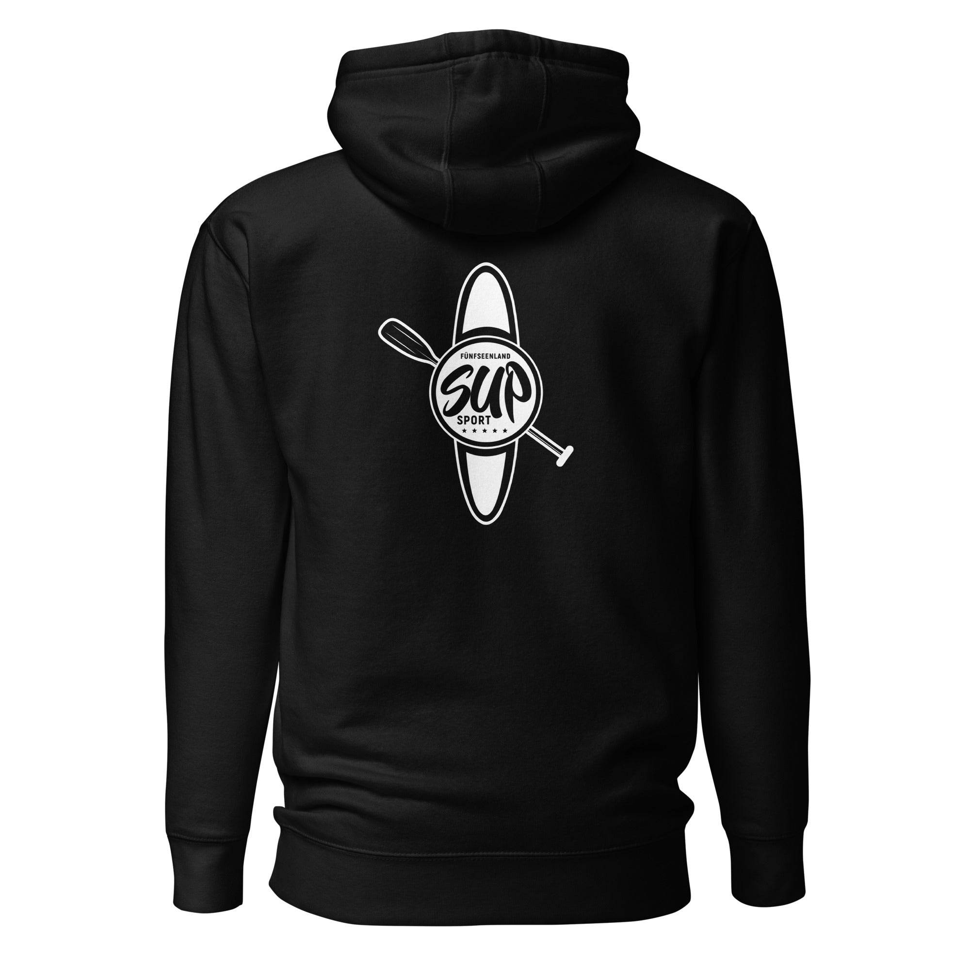 SUP Hoodie Unisex – Stand-Up-Paddling inspiriert vom SUP am Ammersee, Starnberger See, Wörthsee, Pilsensee, Weßlinger See