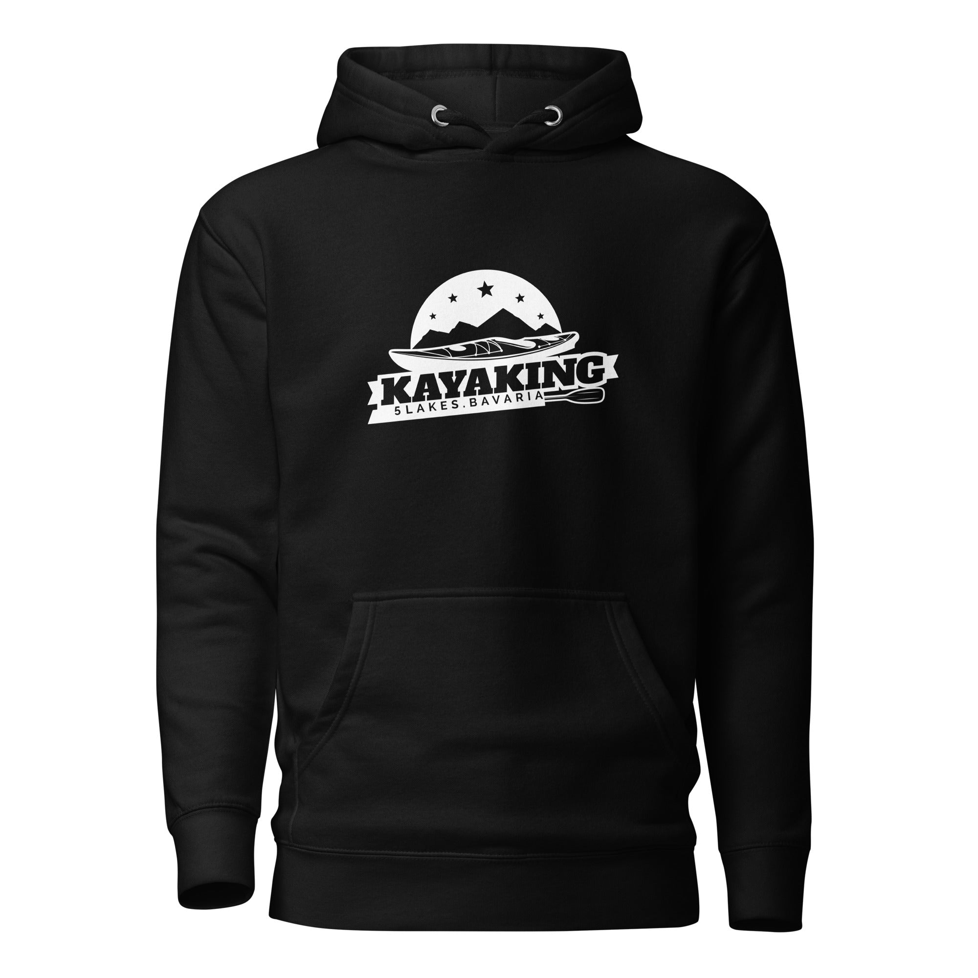 Kayak Hoodie Unisex – Kayaking, inspiriert vom Kayaking am Abend & Nacht am Ammersee, Starnberger See, Wörthsee, Pilsensee