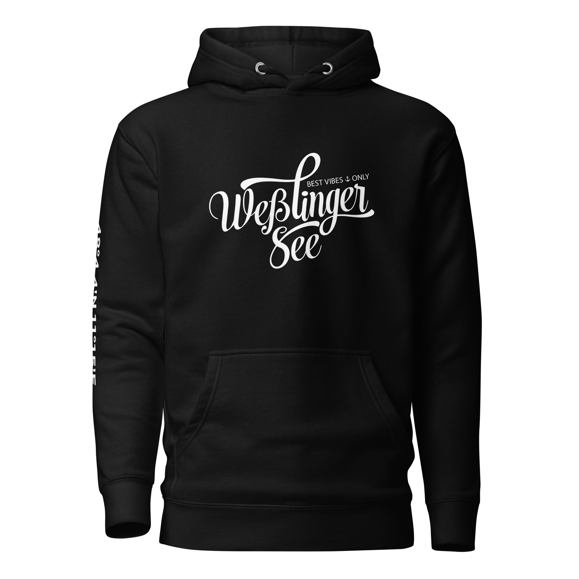 Wesslinger See Hoodie Unisex, Weßling Kapuzenpullover inspiriert vom Lebensgefühl am Weßlinger See & Weßling im Fünfseenland