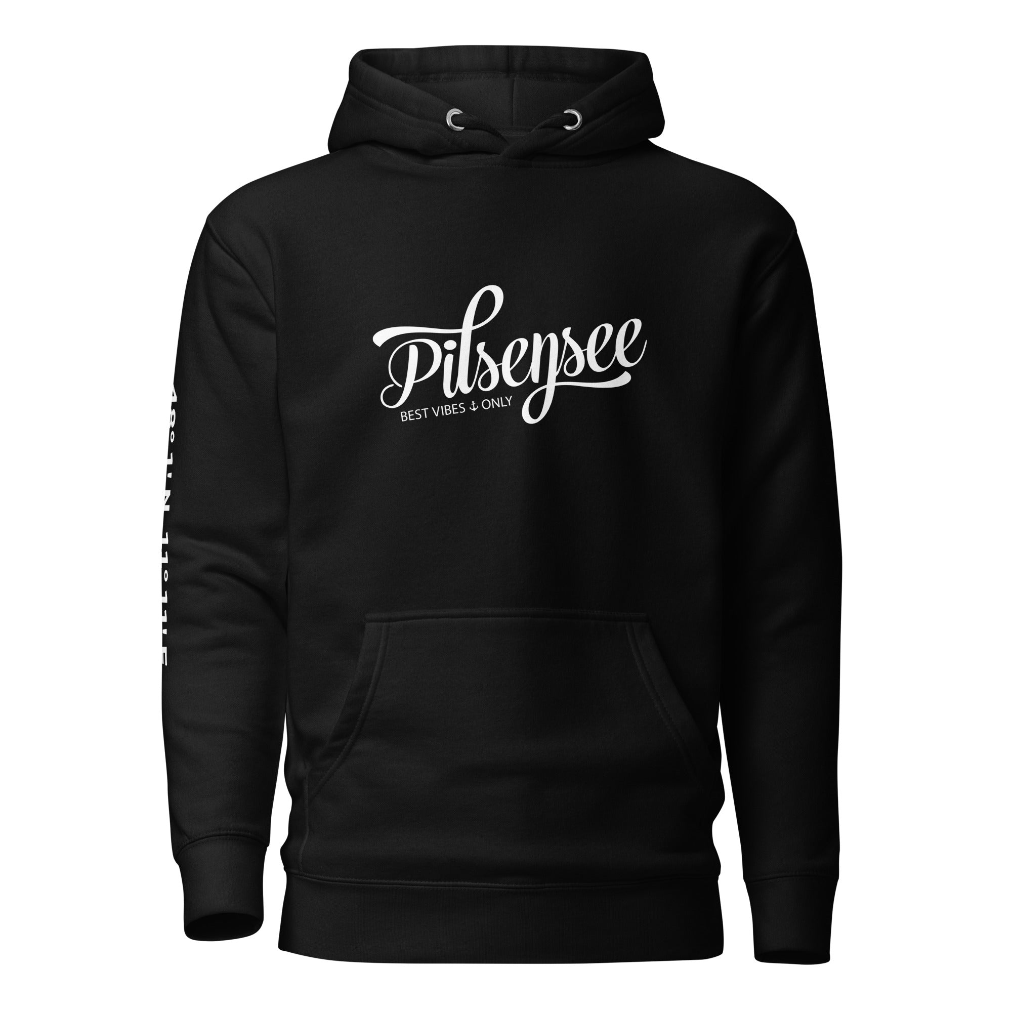 Pilsensee Hoodie Unisex, Pilsensee Kapuzenpullover inspiriert vom Lebensgefühl & Wassersport am Pilsensee im Fünfseenland