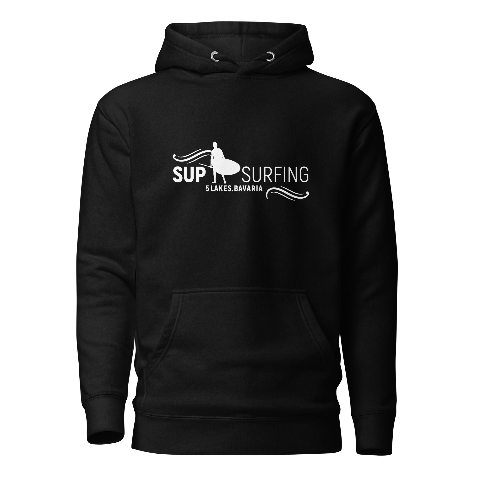 SUP Surfing Hoodie Unisex – Stand-Up-Paddling inspiriert vom SUP am Ammersee, Starnberger See, Wörthsee, Pilsensee, Weßling