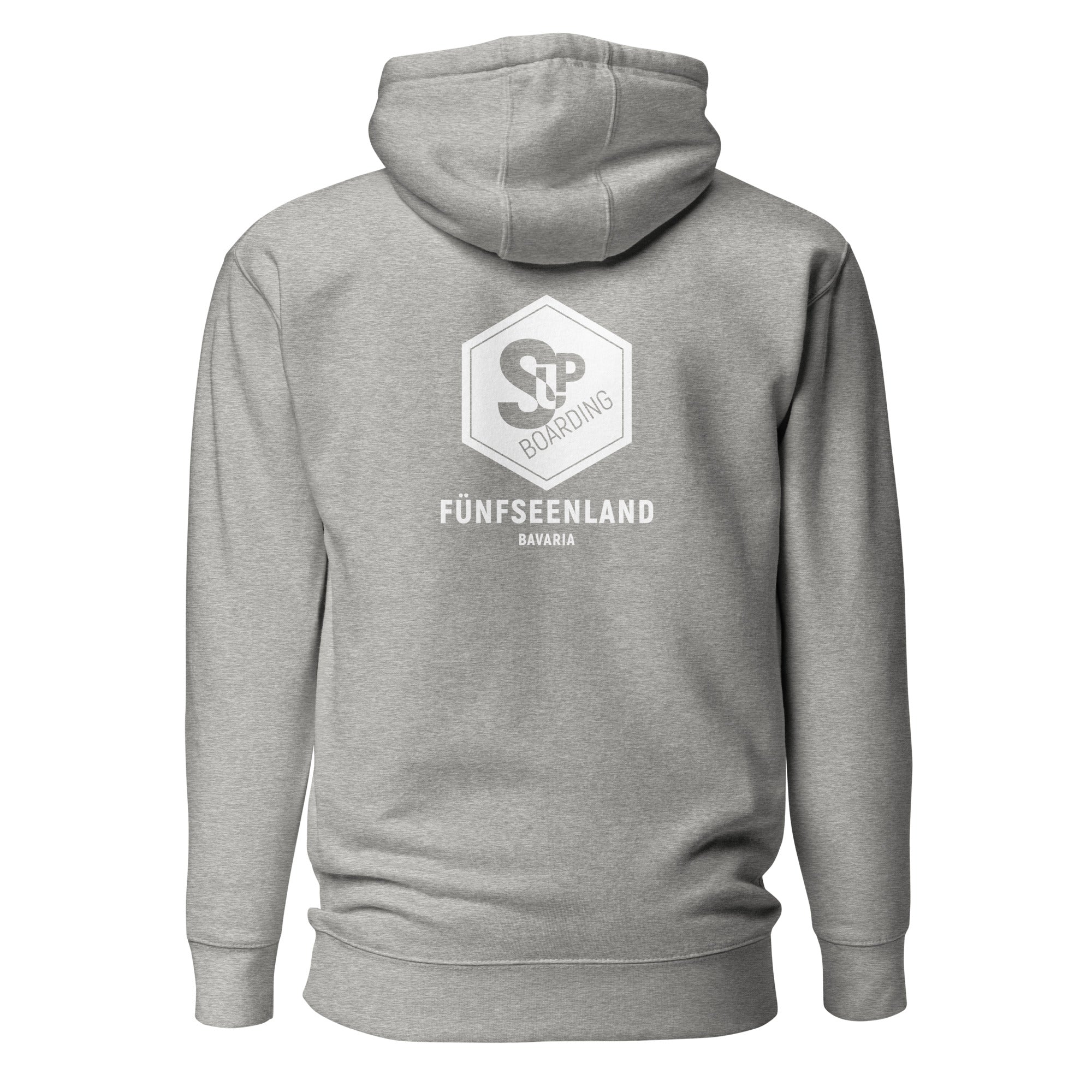 SUP Boarding Fünfseenland Hoodie Unisex inspiriert vom Stand-Up-Paddling am Ammersee, Starnberger See, Wörthsee, Pilsensee