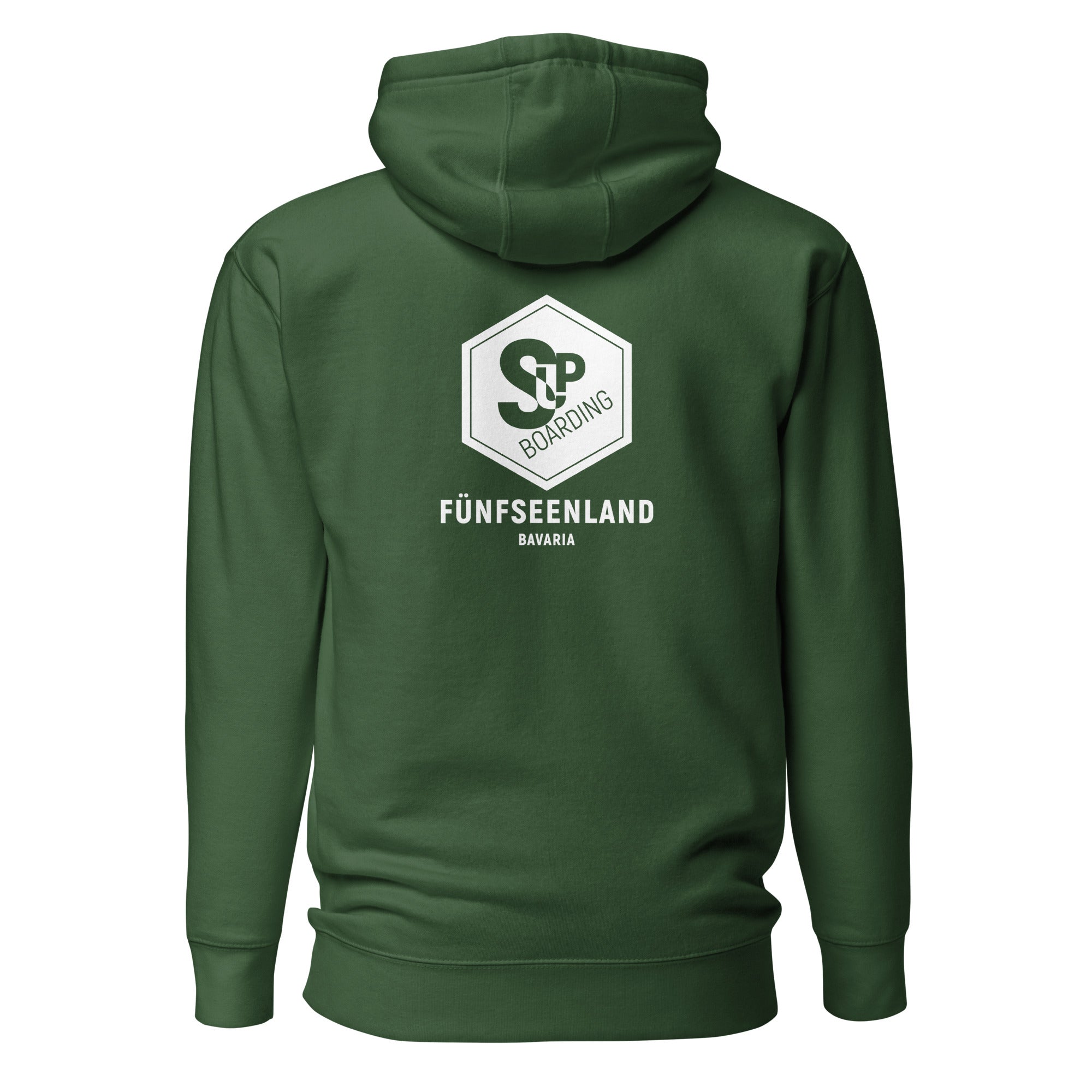 SUP Boarding Fünfseenland Hoodie Unisex inspiriert vom Stand-Up-Paddling am Ammersee, Starnberger See, Wörthsee, Pilsensee