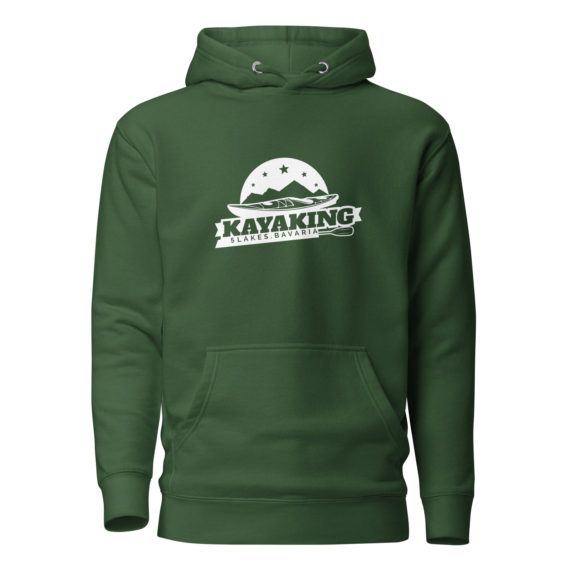 Kayak Hoodie Unisex – Kayaking, inspiriert vom Kayaking am Abend & Nacht am Ammersee, Starnberger See, Wörthsee, Pilsensee