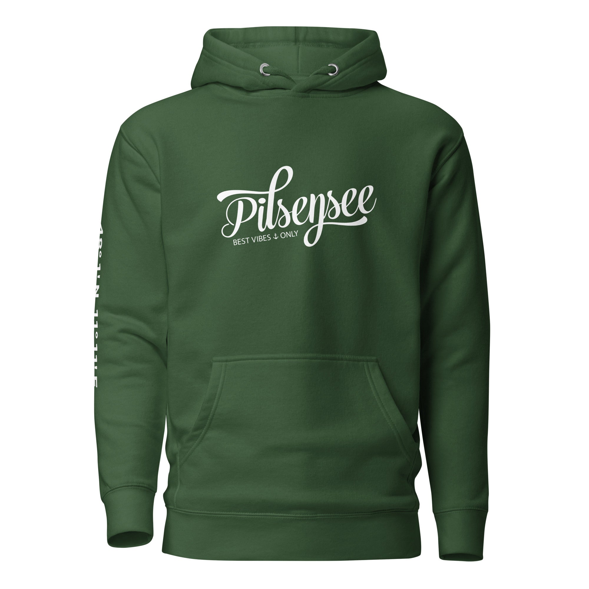 Pilsensee Hoodie Unisex, Pilsensee Kapuzenpullover inspiriert vom Lebensgefühl & Wassersport am Pilsensee im Fünfseenland