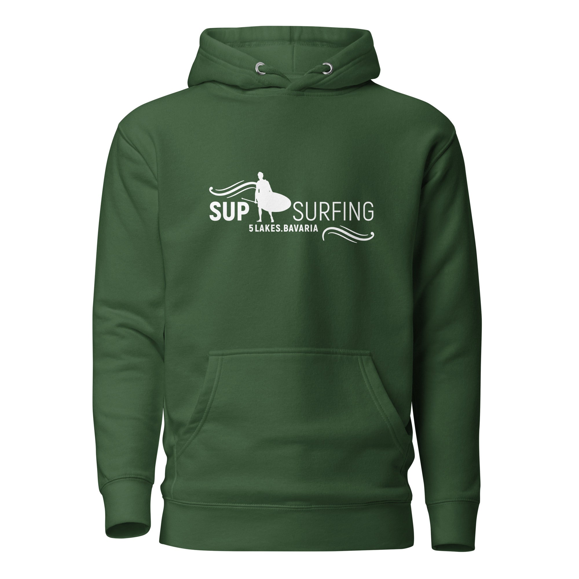 SUP Surfing Hoodie Unisex – Stand-Up-Paddling inspiriert vom SUP am Ammersee, Starnberger See, Wörthsee, Pilsensee, Weßling
