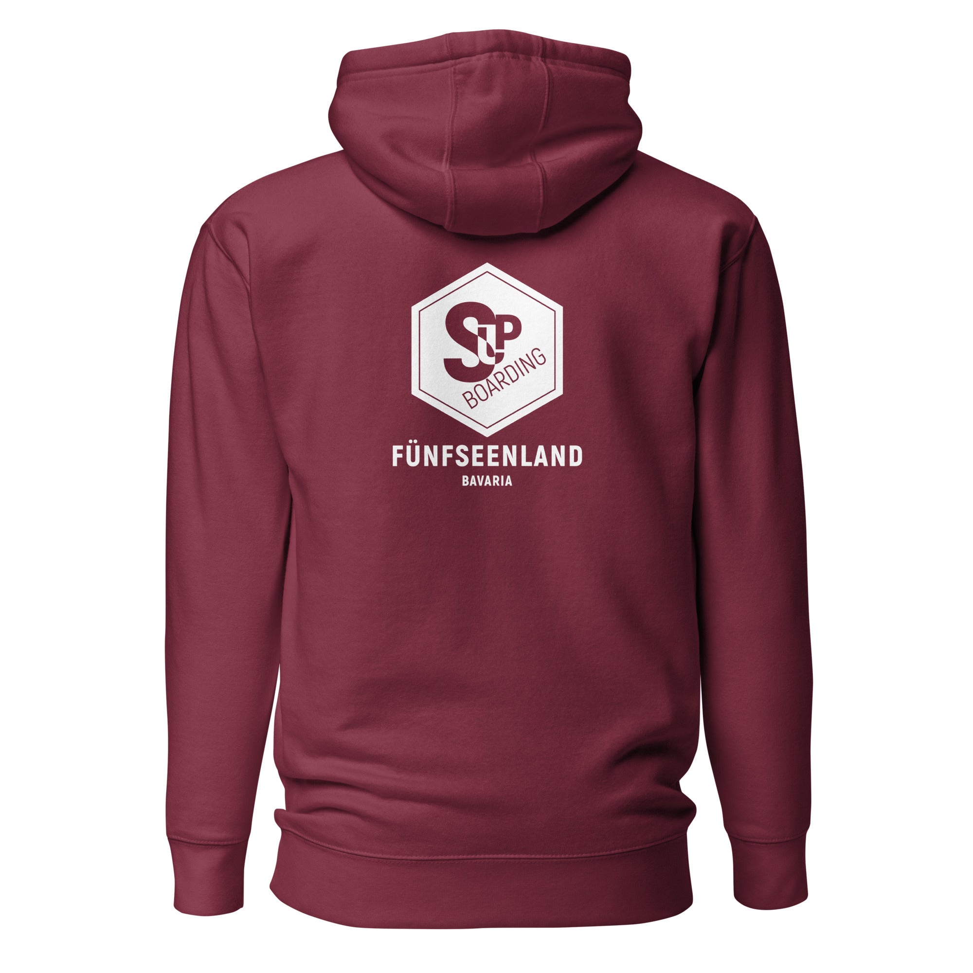 SUP Boarding Fünfseenland Hoodie Unisex inspiriert vom Stand-Up-Paddling am Ammersee, Starnberger See, Wörthsee, Pilsensee
