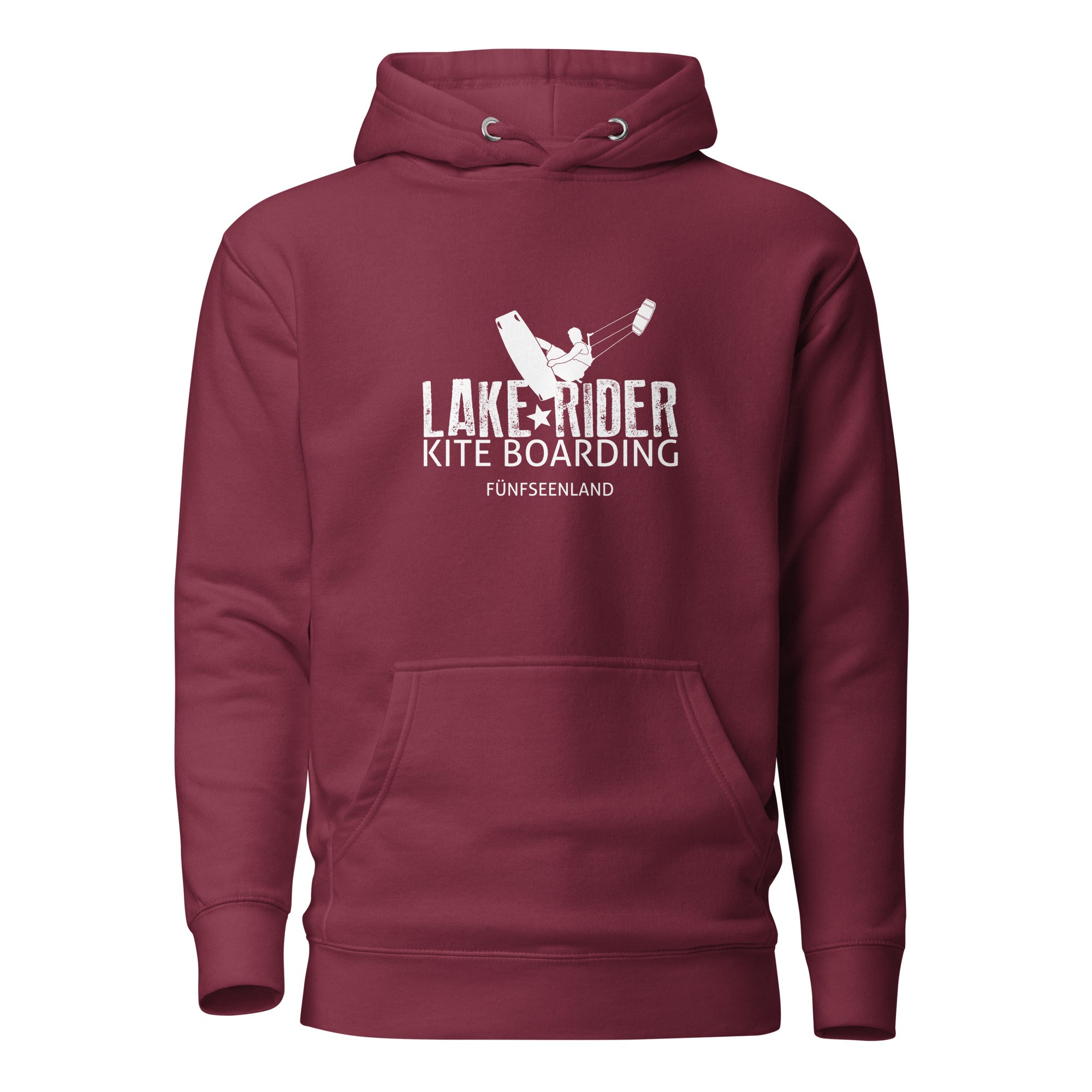 Kitesurfen Hoodie Unisex – Kite Boarding inspiriert vom Kite & Kite Boarden am Ammersee, Starnberger See, Wörthsee, Pilsensee