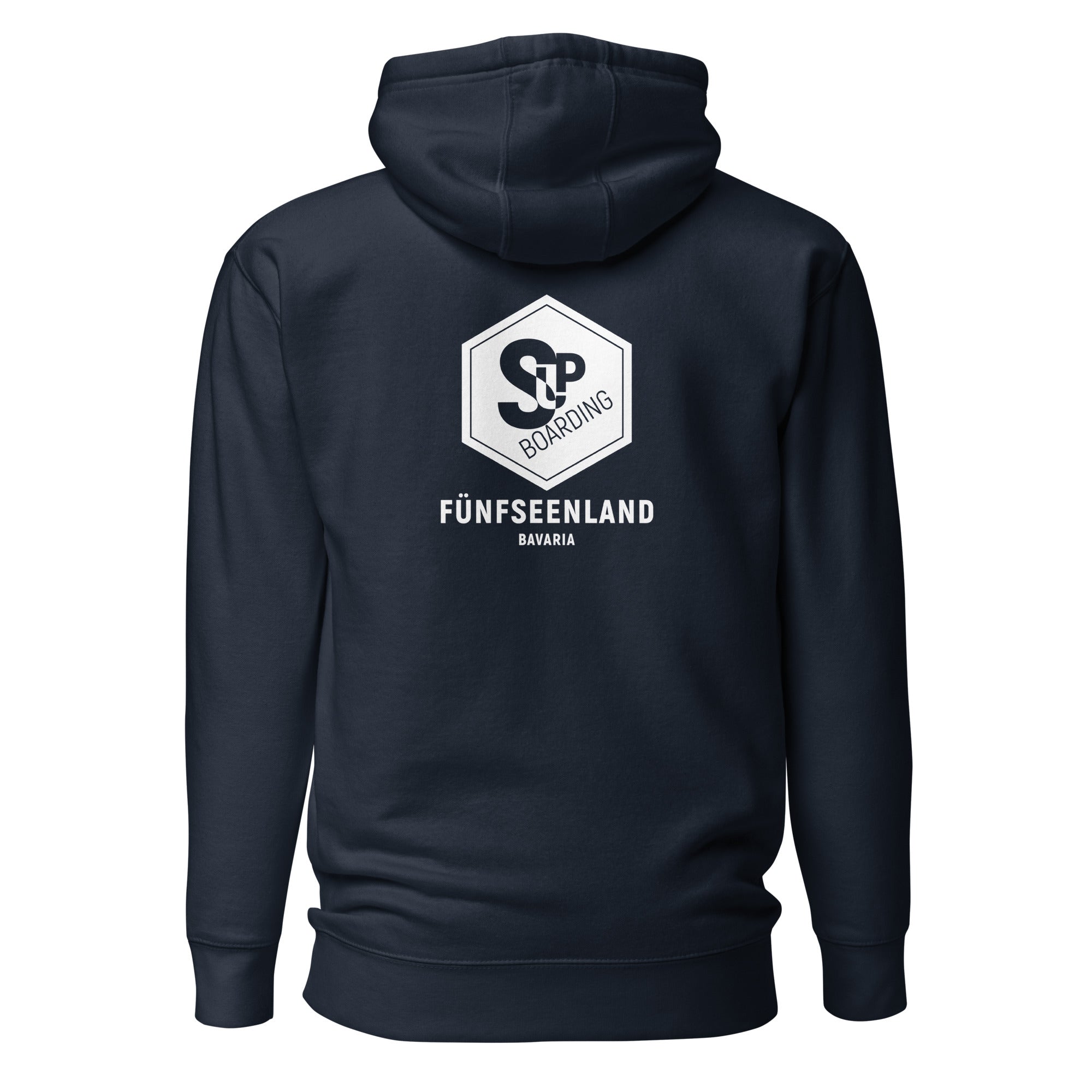 SUP Boarding Fünfseenland Hoodie Unisex inspiriert vom Stand-Up-Paddling am Ammersee, Starnberger See, Wörthsee, Pilsensee