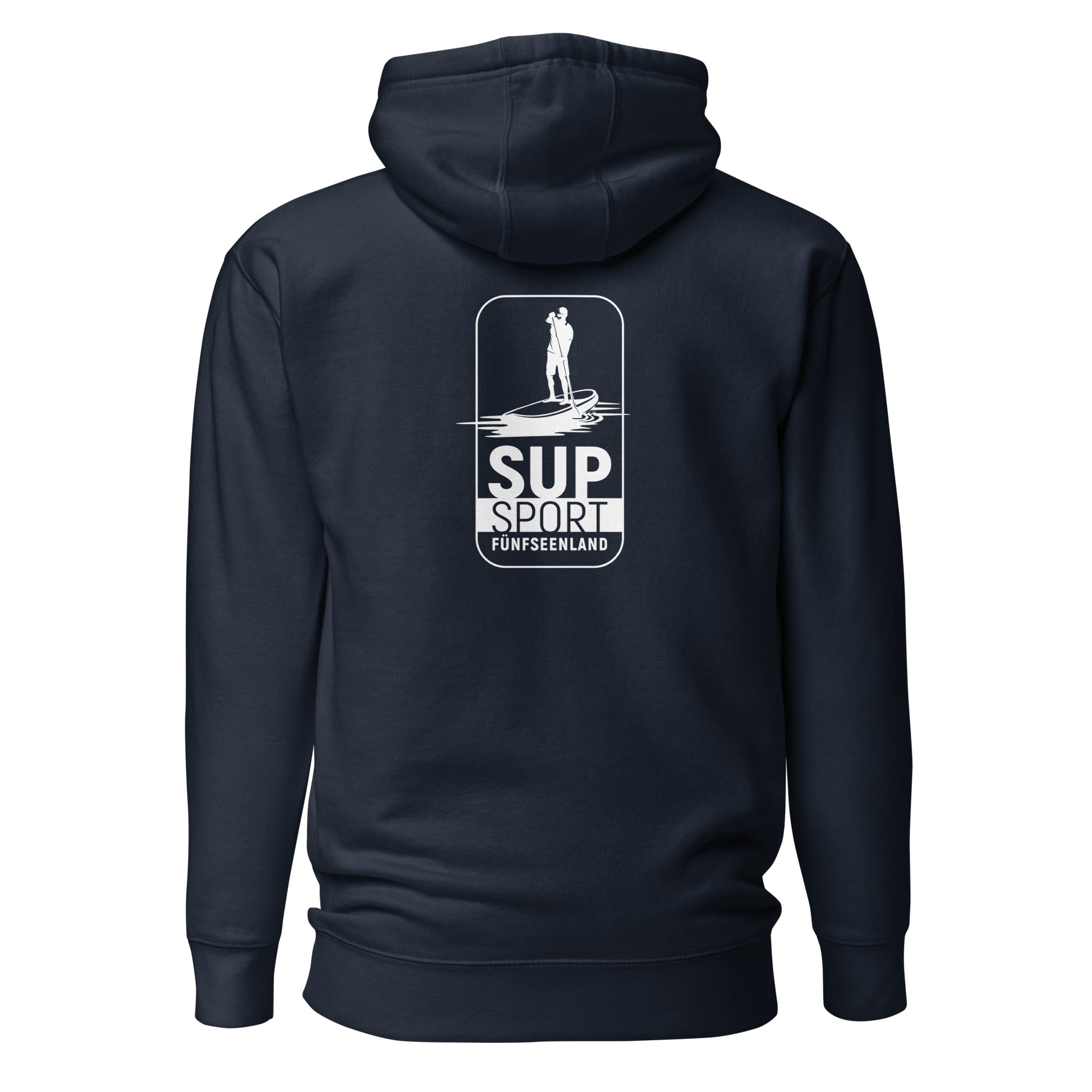 SUP Boarden Fünfseenland Hoodie inspiriert vom Stand-Up-Paddling am Ammersee, Starnberger See, Wörthsee, Pilsensee, Weßling