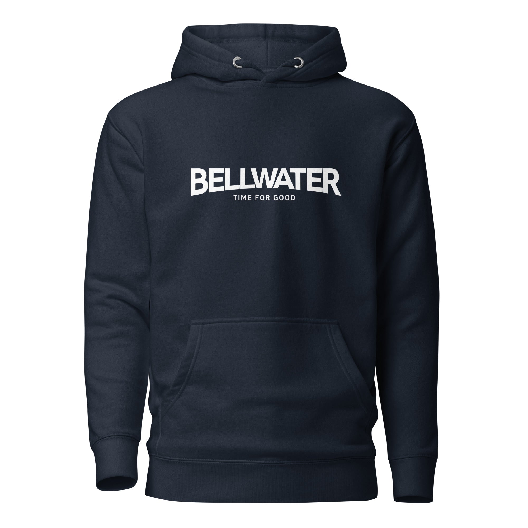 Bellwater Unisex Hoodie Navy – nachhaltige Streetwear inspiriert vom Ammersee & Pilsensee im Fünfseenland