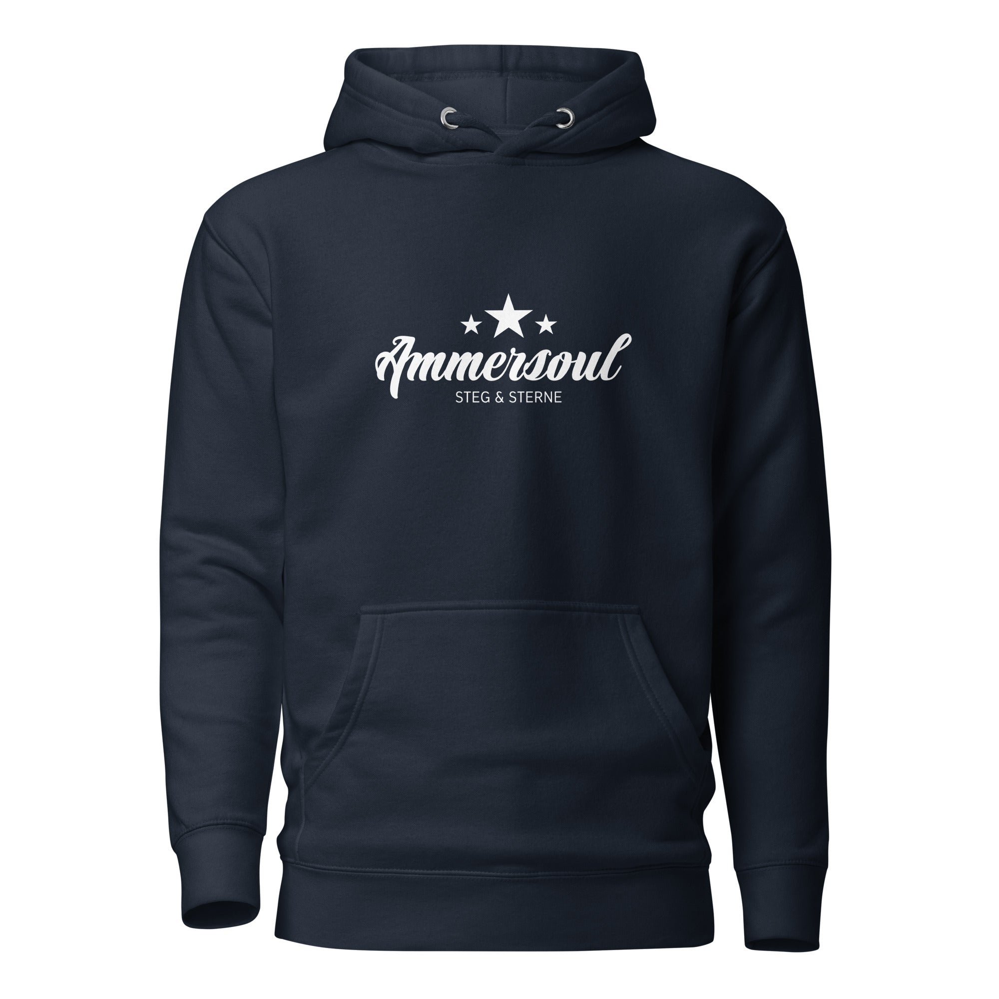 Ammersoul Unisex Hoodie, Dunkelblau, Ammerseeliebe, Seenarrisch, Ammersee Bavaria, Seeshirt, Ammersee, Starnberger See