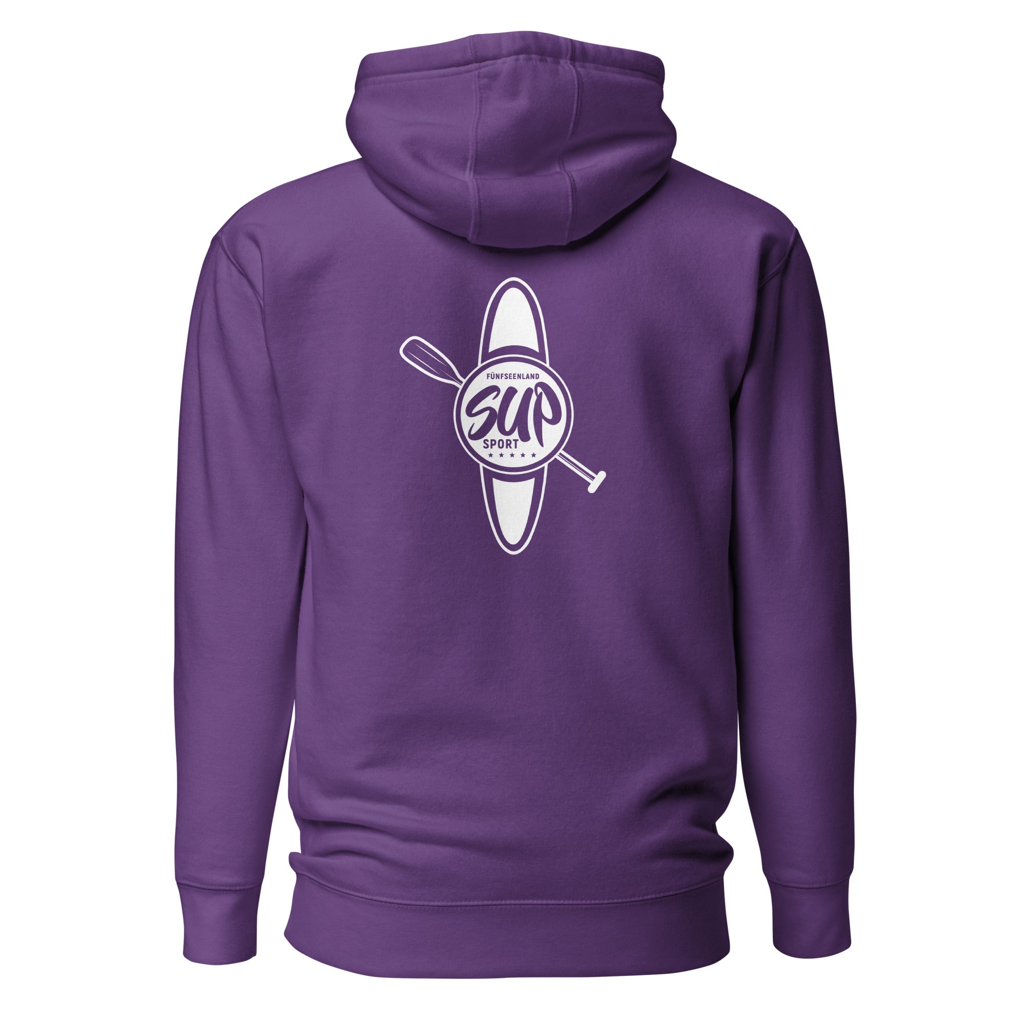 SUP Hoodie Unisex – Stand-Up-Paddling inspiriert vom SUP am Ammersee, Starnberger See, Wörthsee, Pilsensee, Weßlinger See