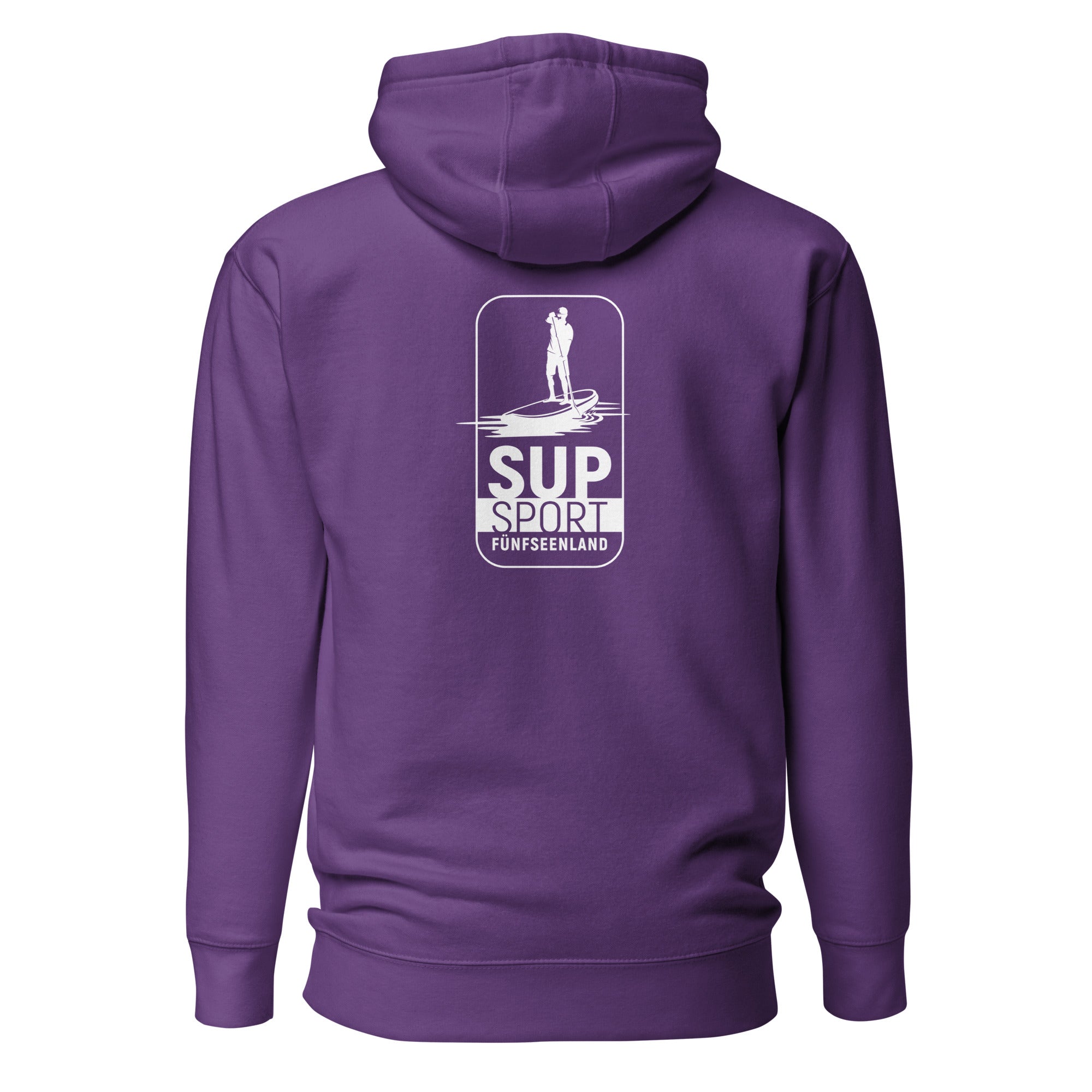 SUP Boarden Fünfseenland Hoodie inspiriert vom Stand-Up-Paddling am Ammersee, Starnberger See, Wörthsee, Pilsensee, Weßling