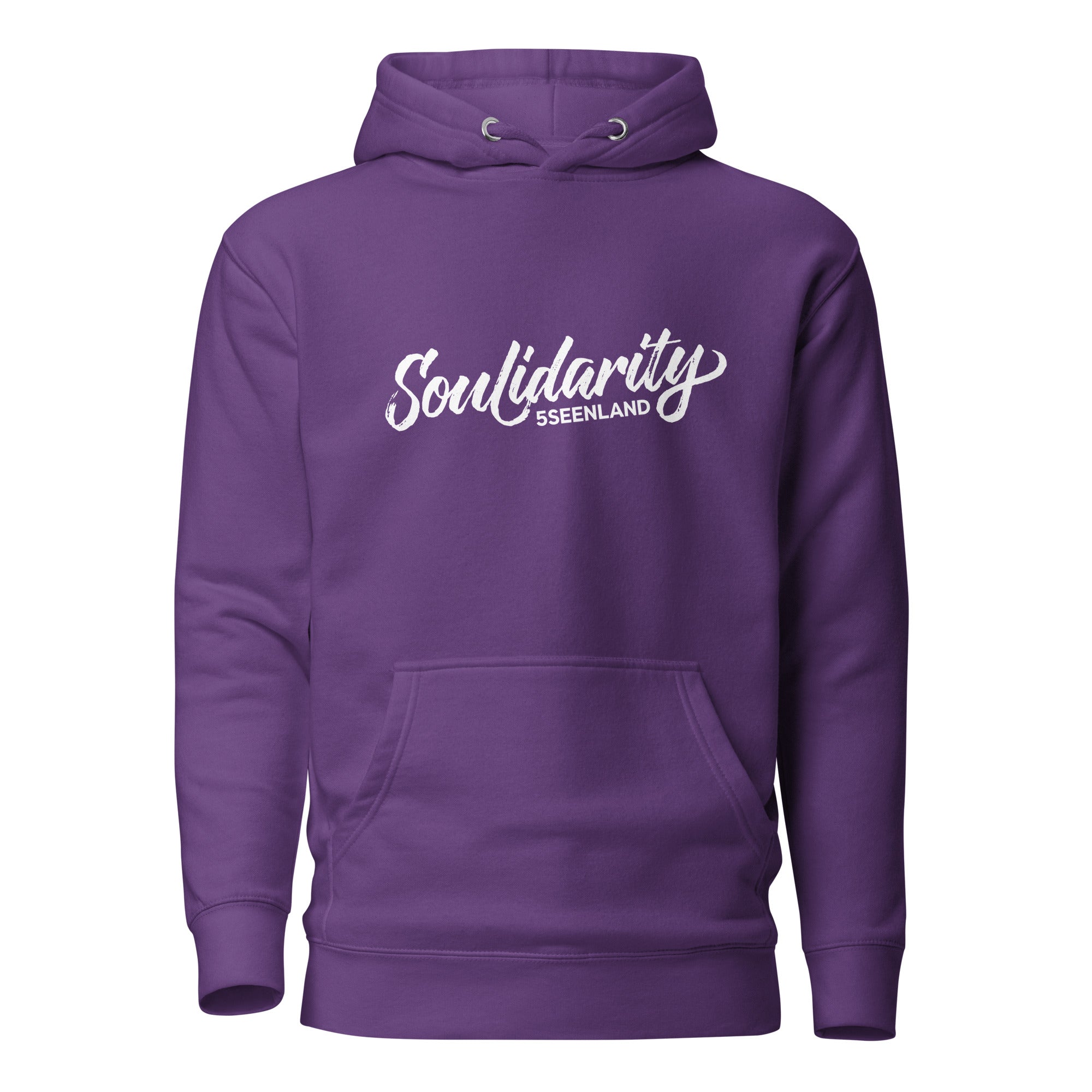 Soulidarity Hoodie Unisex Lila – nachhaltige Streetwear inspiriert vom Ammersee & Starnberger See